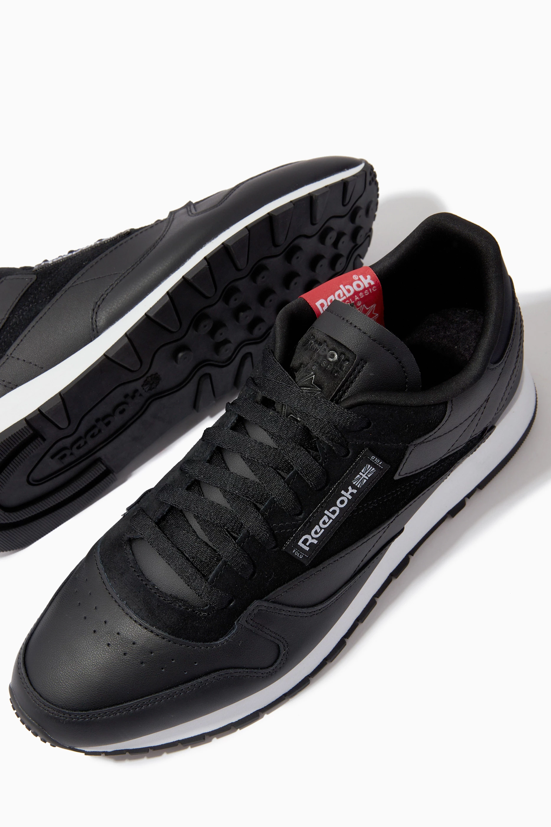 Mens reebok classics black sales