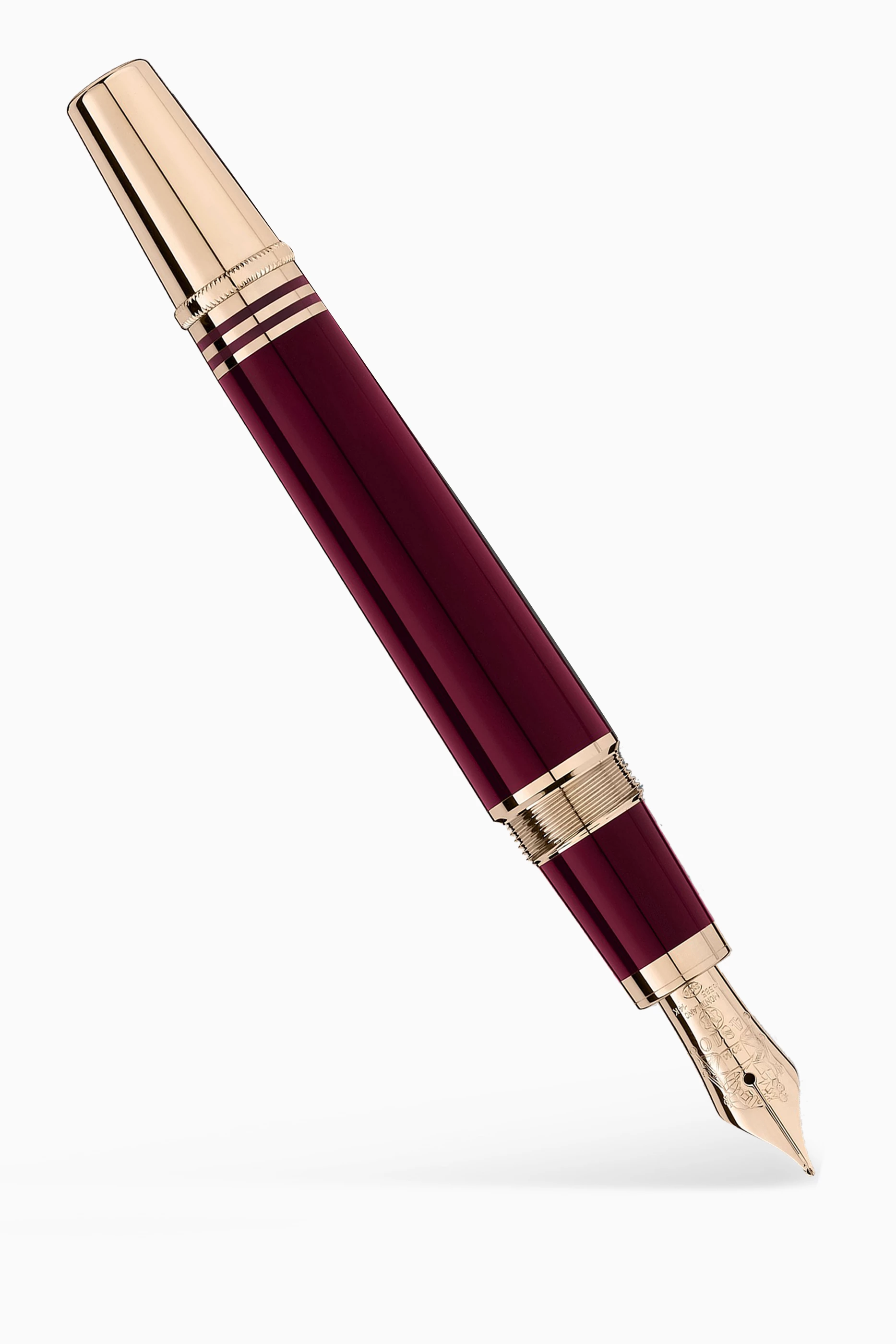 Montblanc jfk top burgundy fountain pen