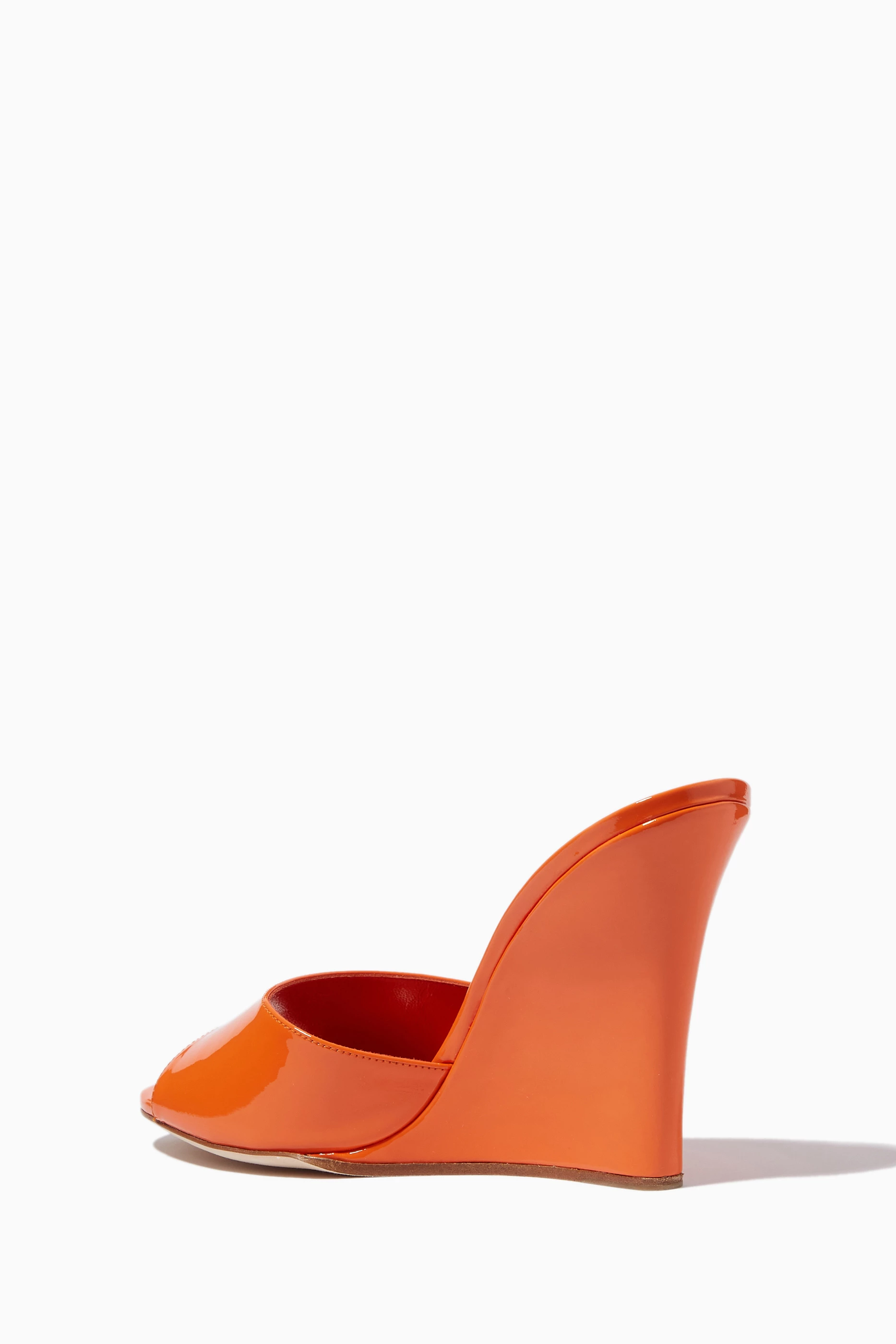 Orange wedge heels 2025