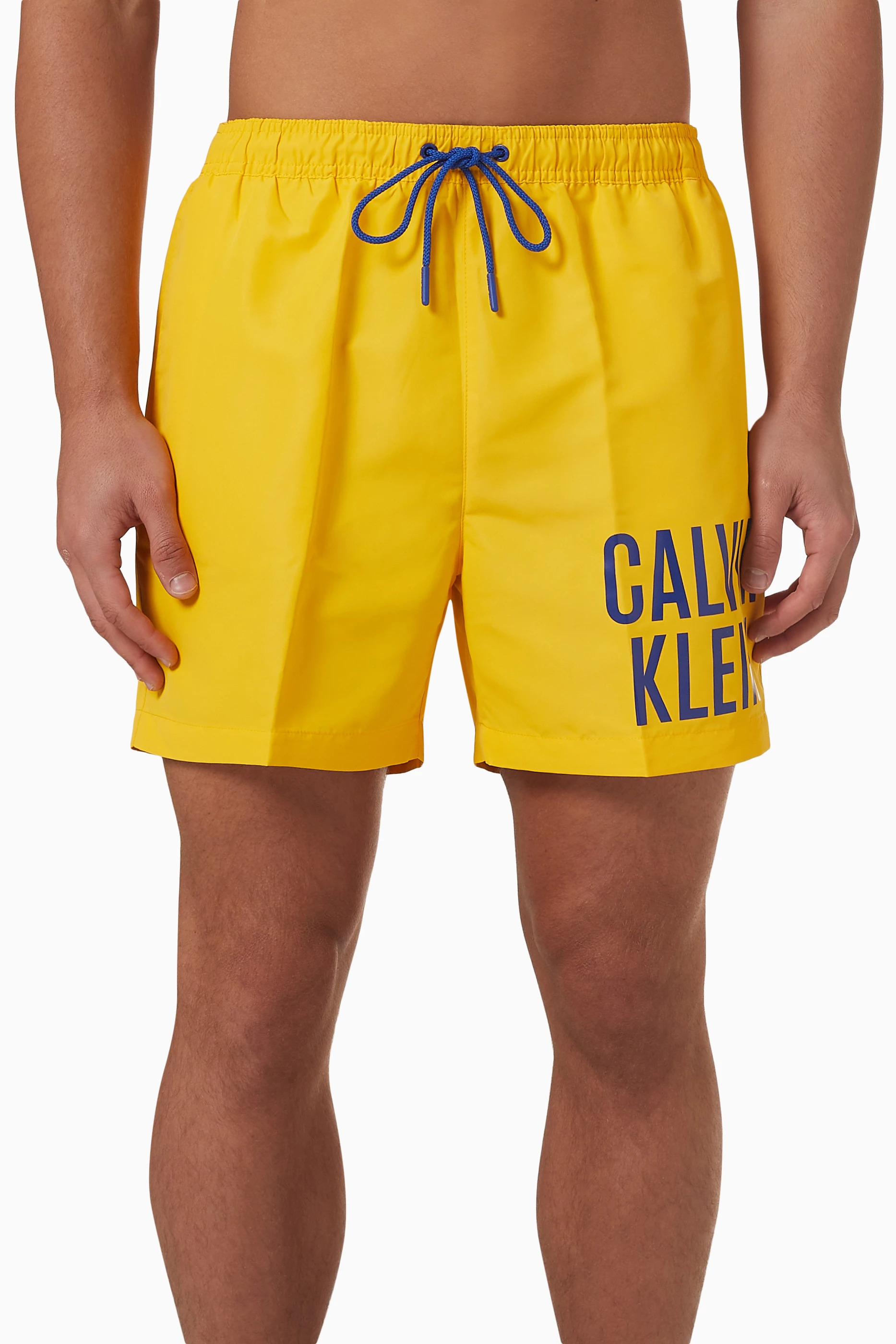 Calvin klein top yellow swim shorts