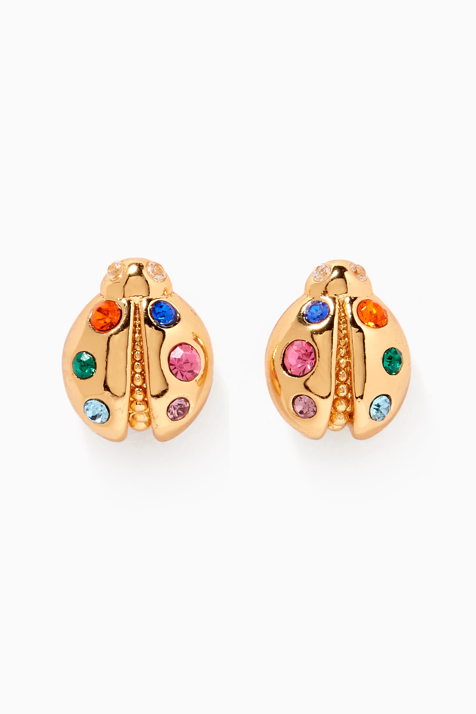 Buy Kate Spade New York Gold Ladybug Stud Earrings in Gold plated