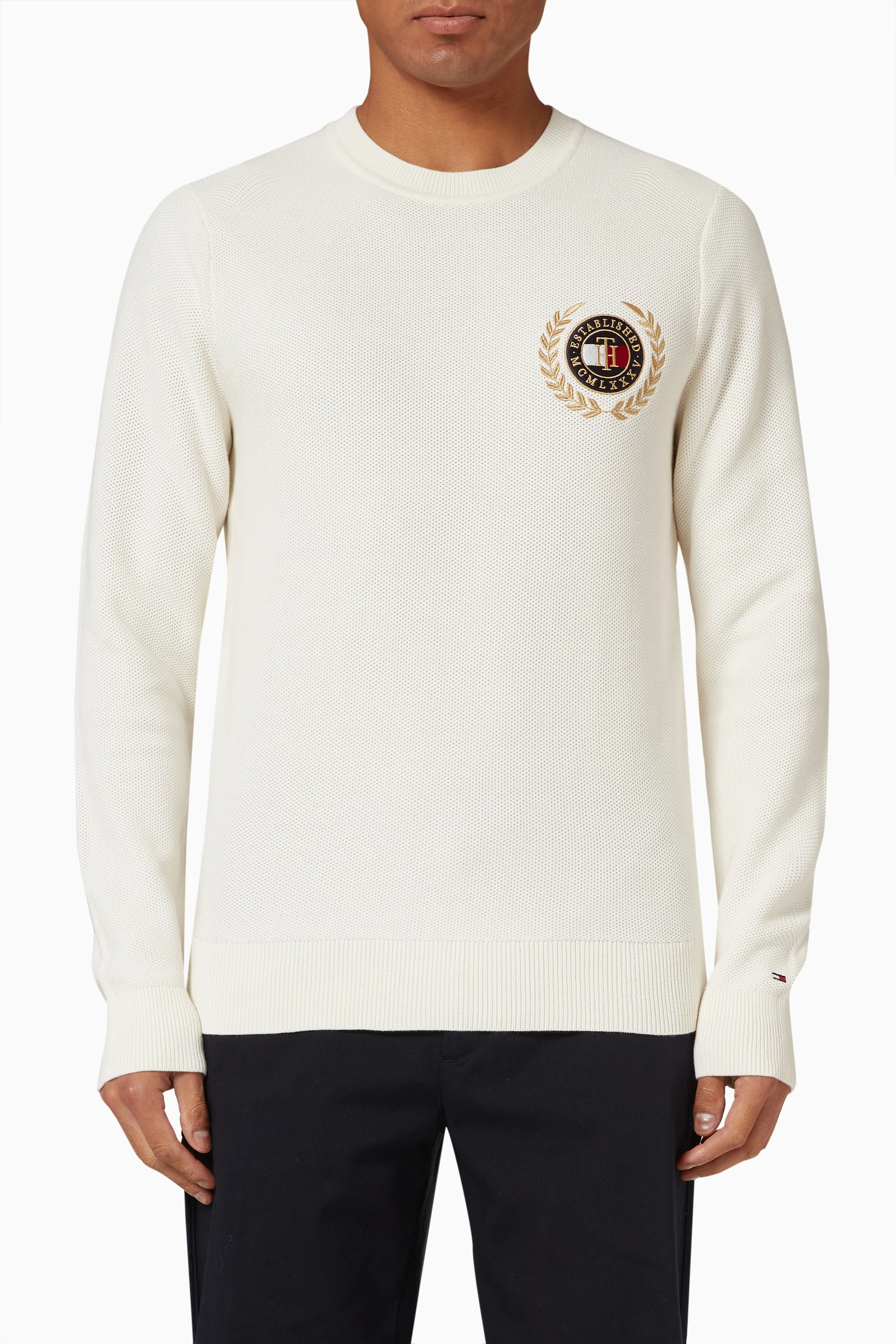 Tommy jeans hot sale crest jumper