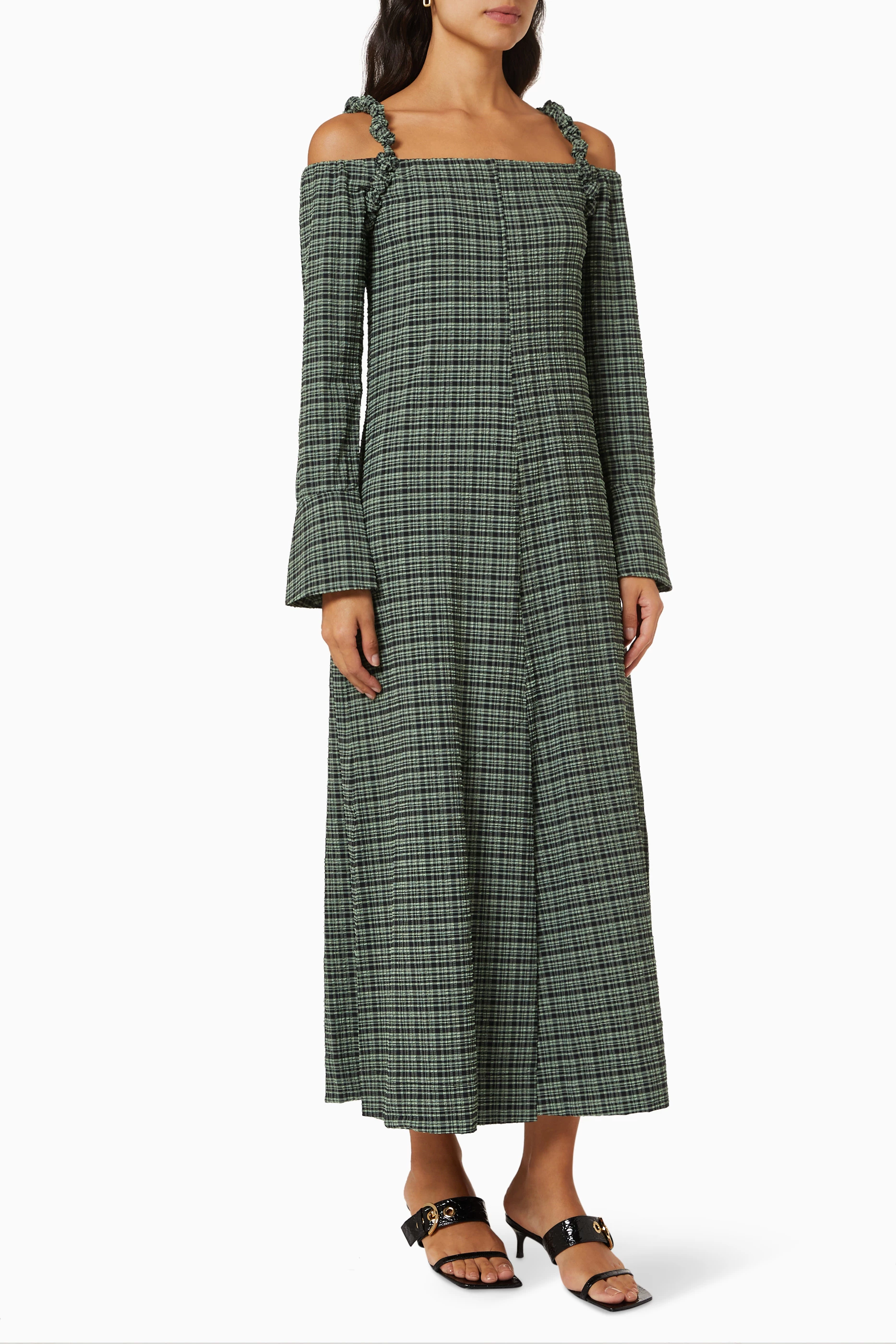 Ganni charron maxi dress sales