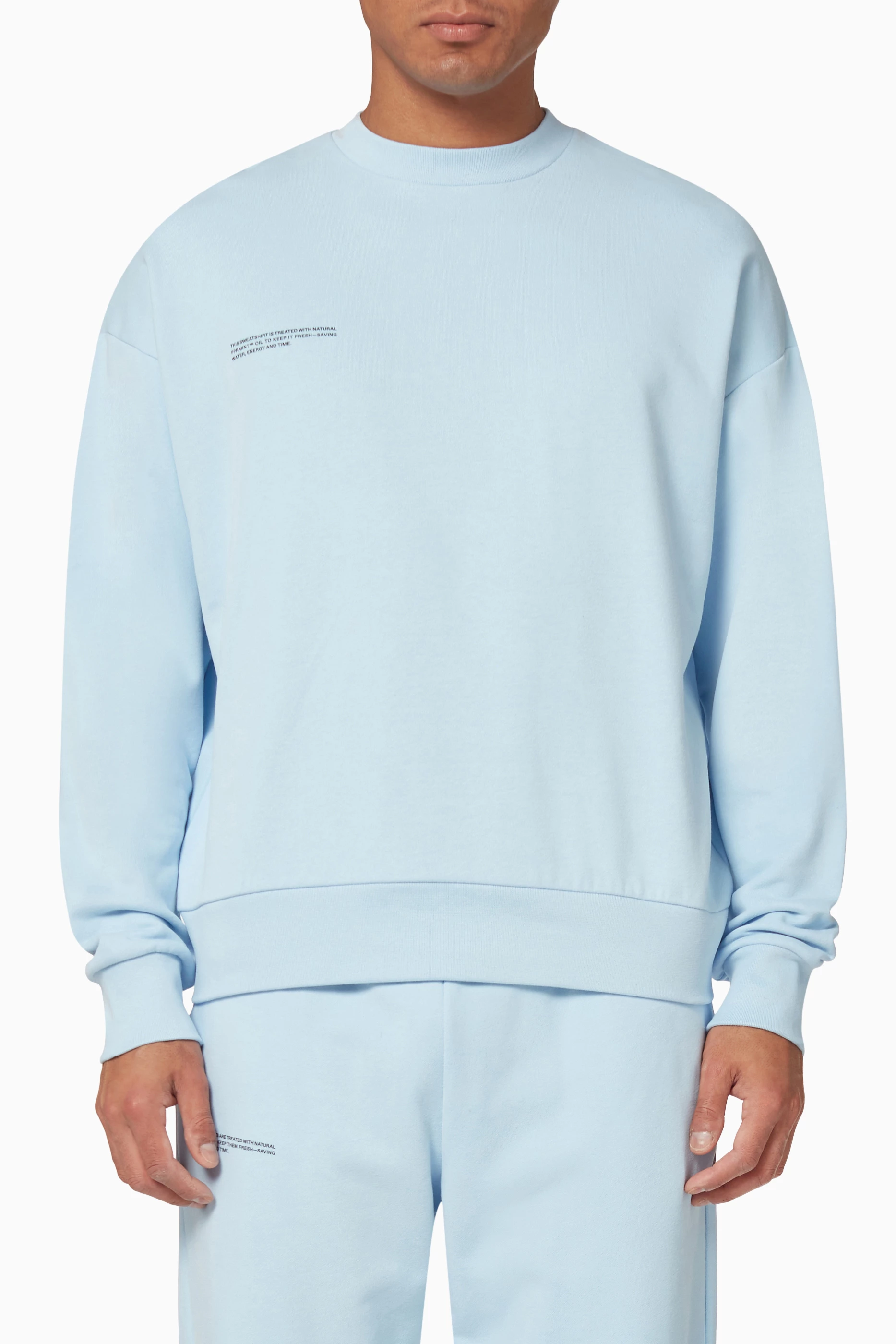 Pale blue sweatshirt hotsell