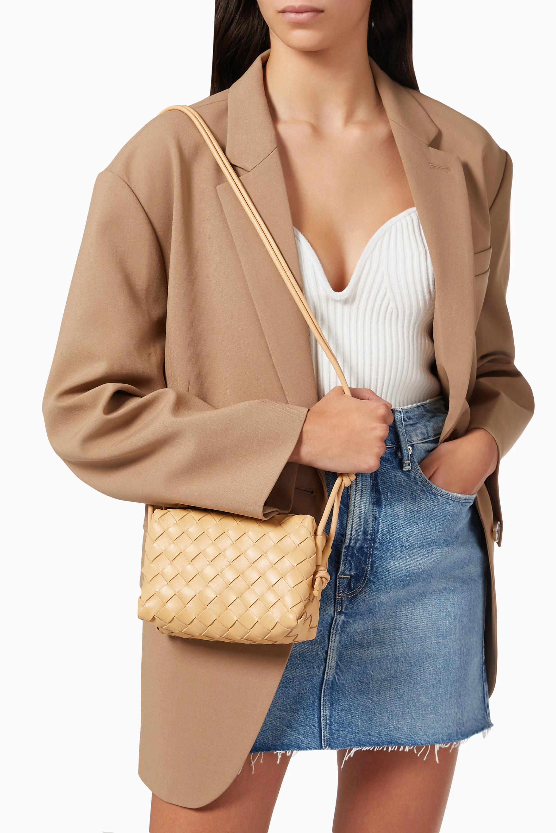 Bottega veneta mini full flap intrecciato crossbody bag best sale