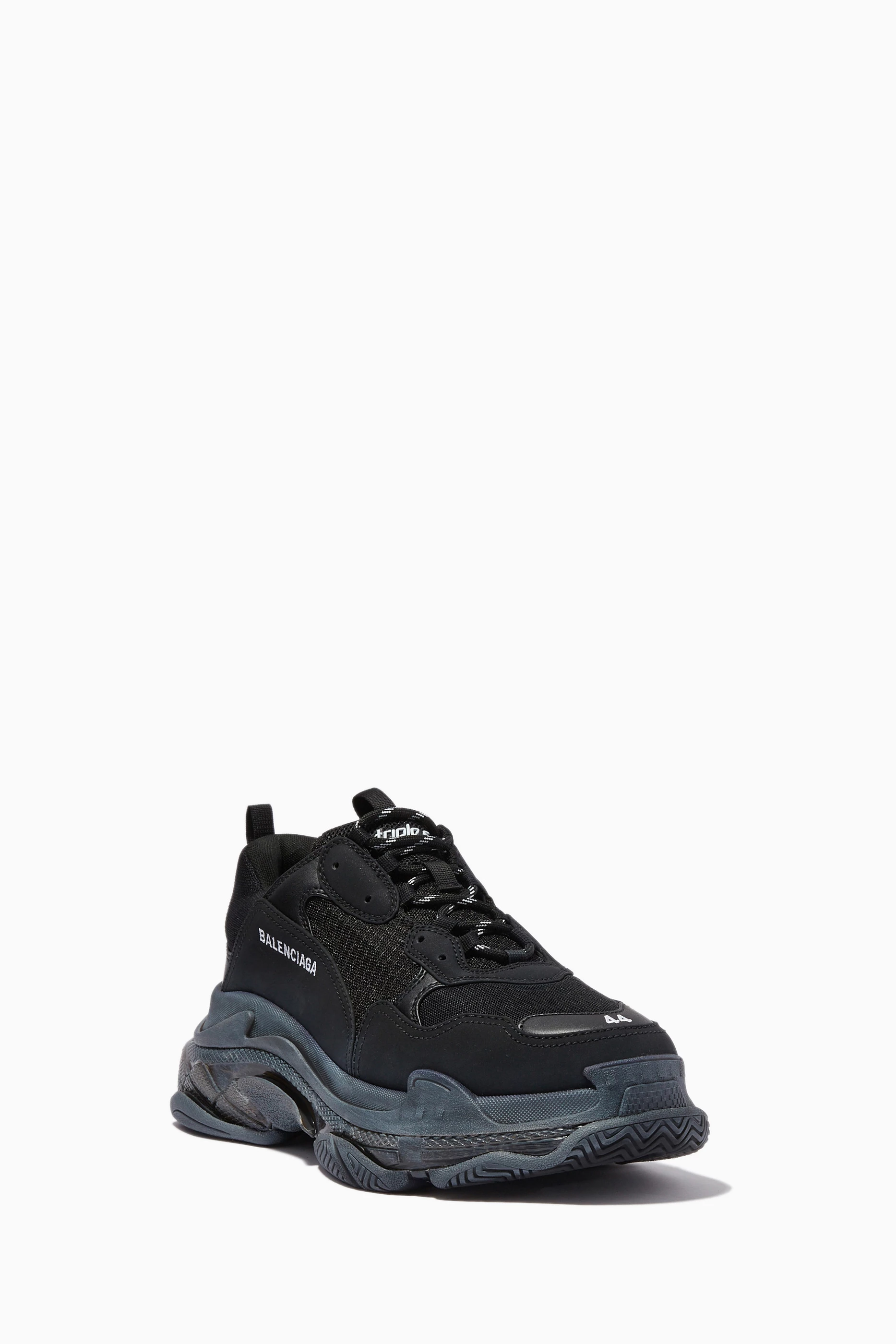 Balenciaga black clear sole store