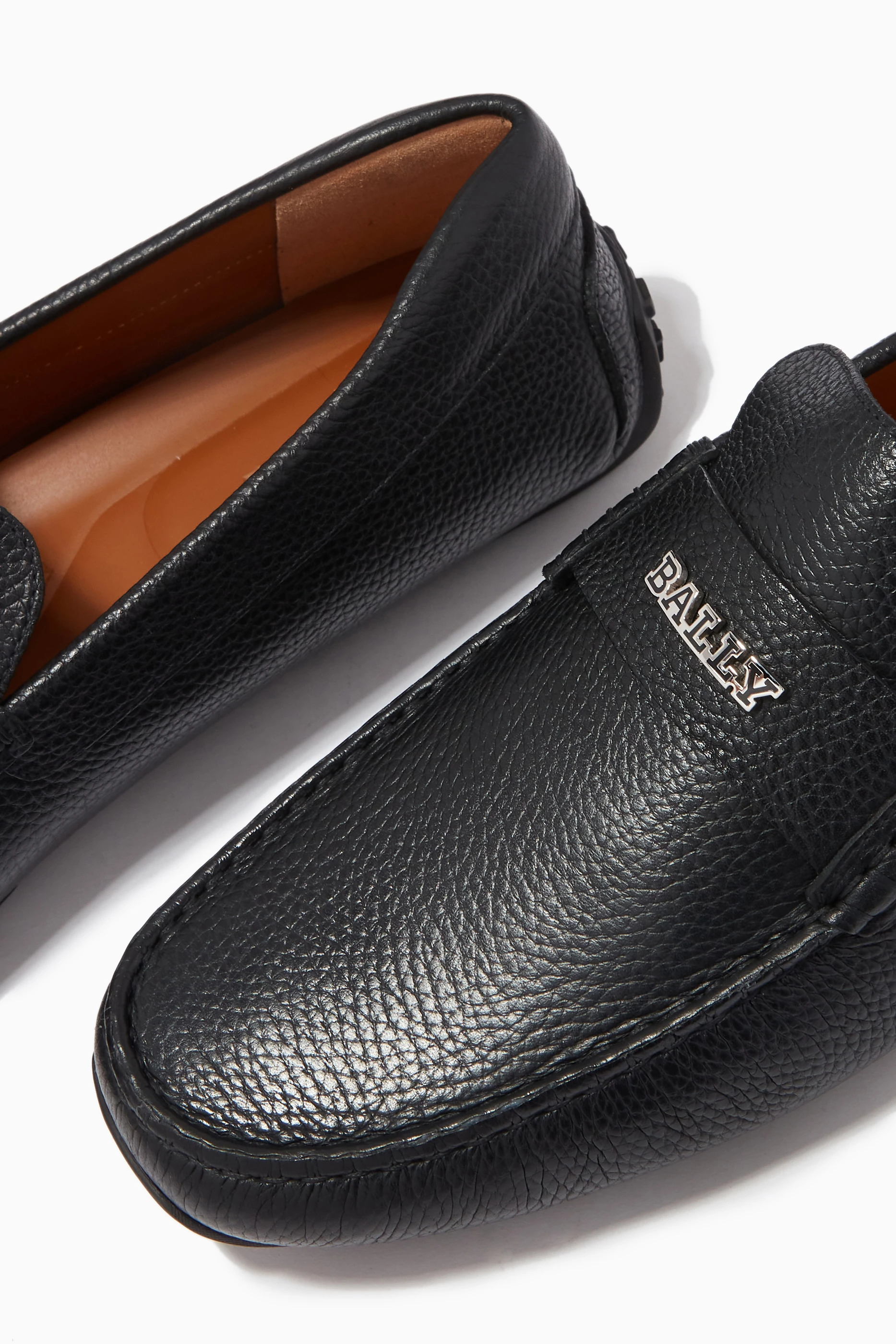 Bally leather sale loafers
