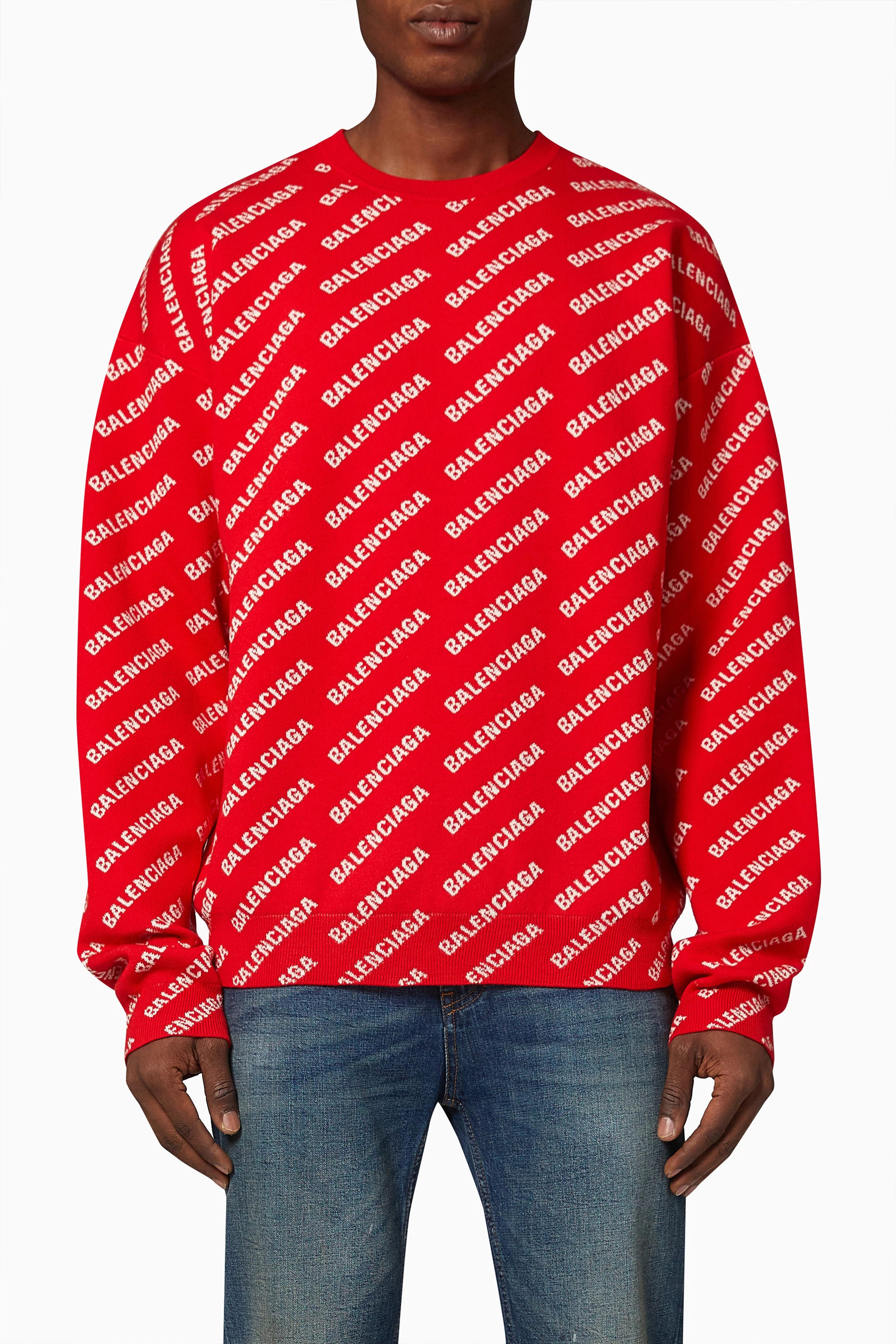 Balenciaga men's discount logo sweater