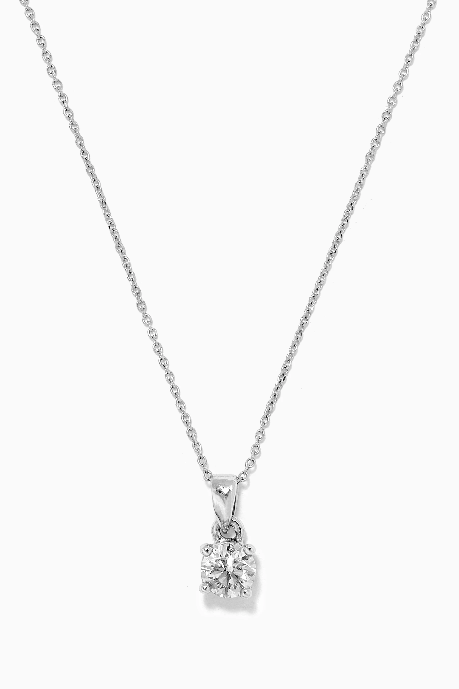 Buy Baby Fitaihi White Diamond Pendant Necklace in 18kt White