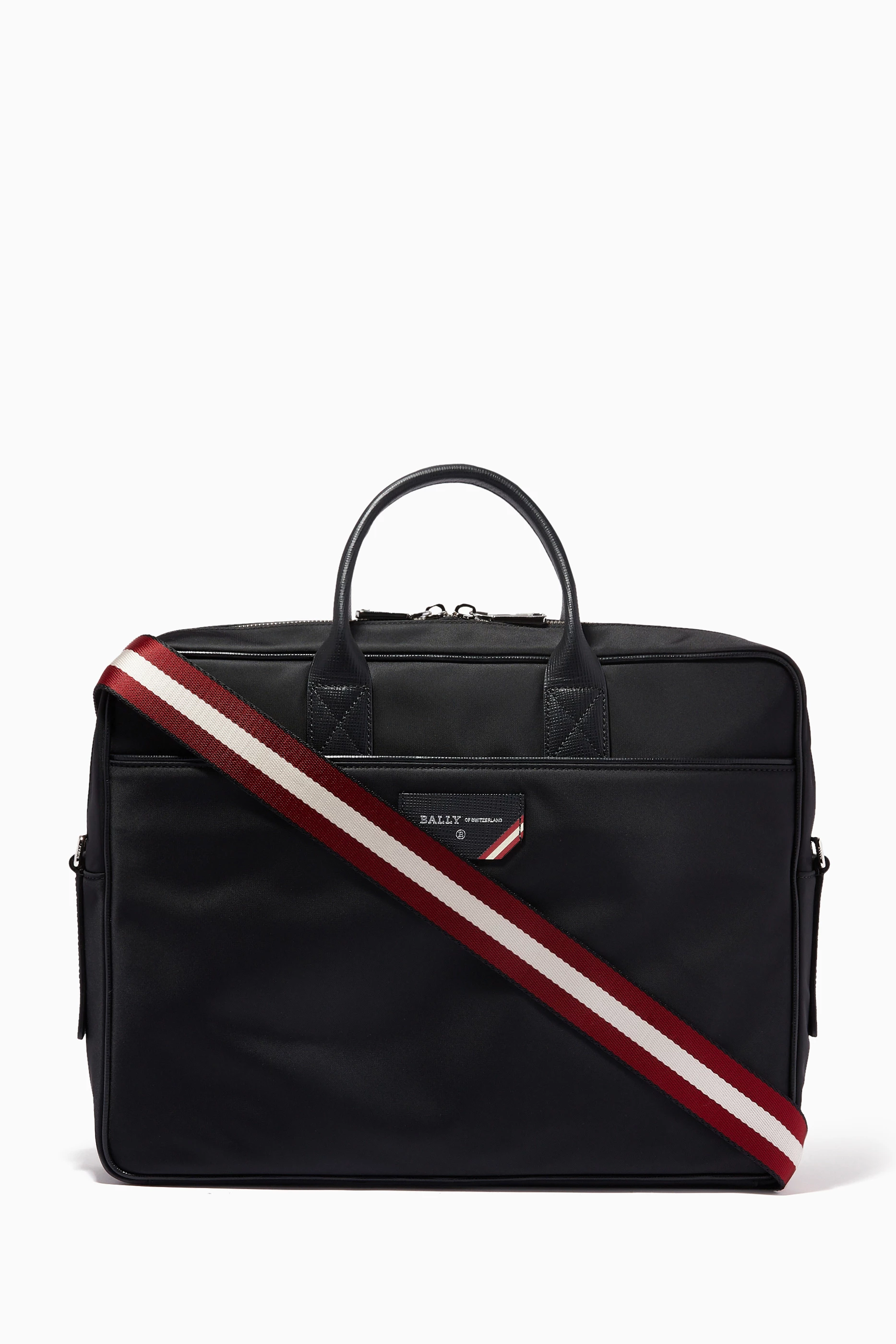 Buy Bally Black Faldy Business Bag in Nylon for Men in UAE Ounass
