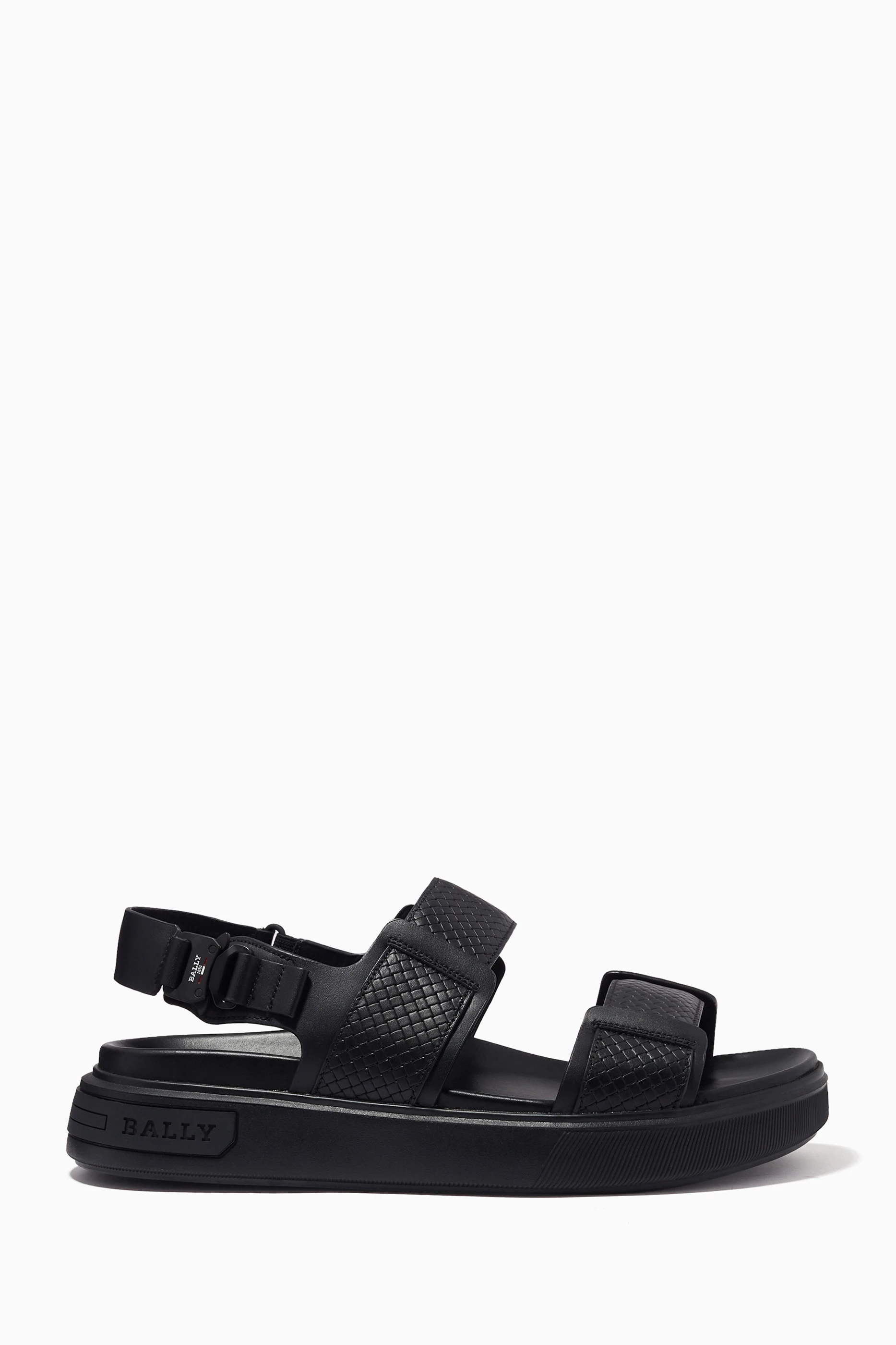 Men's bally leather discount sandals