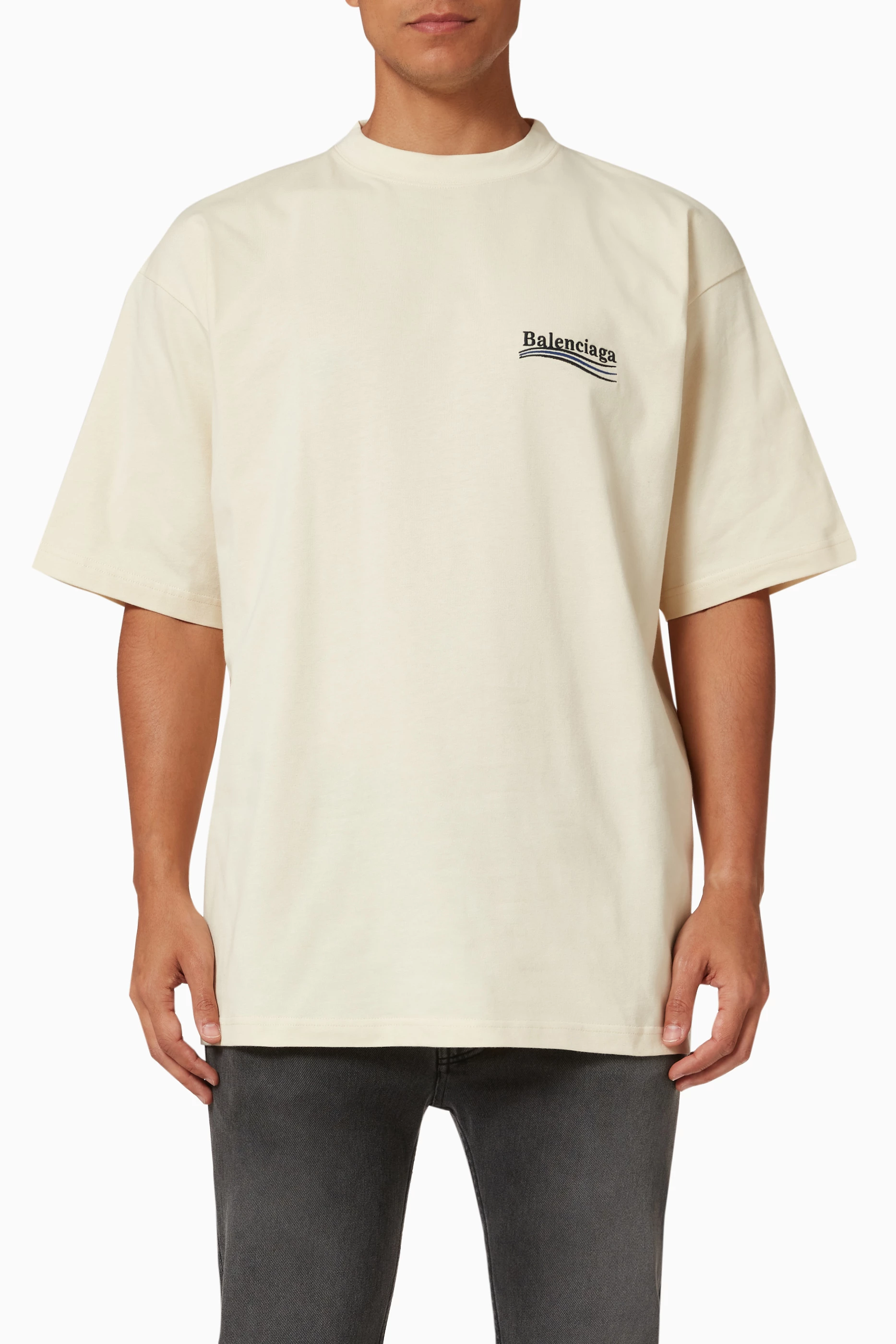 Buy Balenciaga Neutral Political Campaign T shirt in Vintage