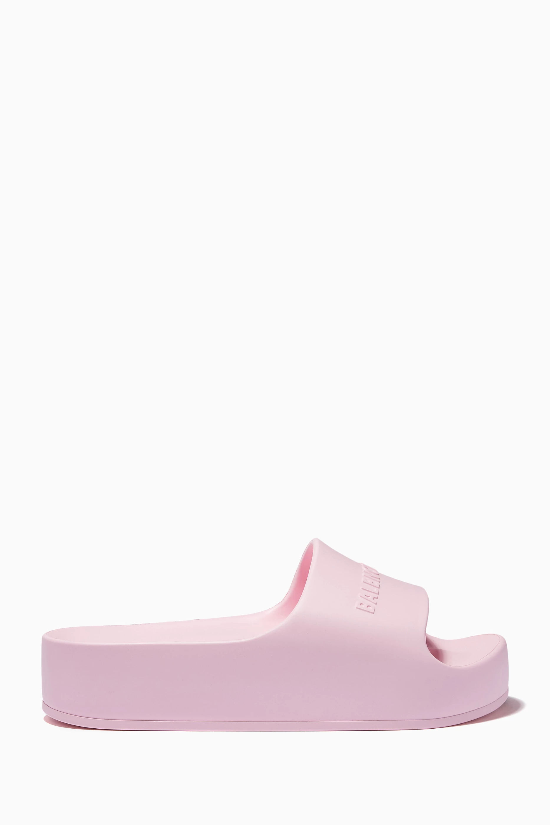 Light pink balenciaga best sale slides