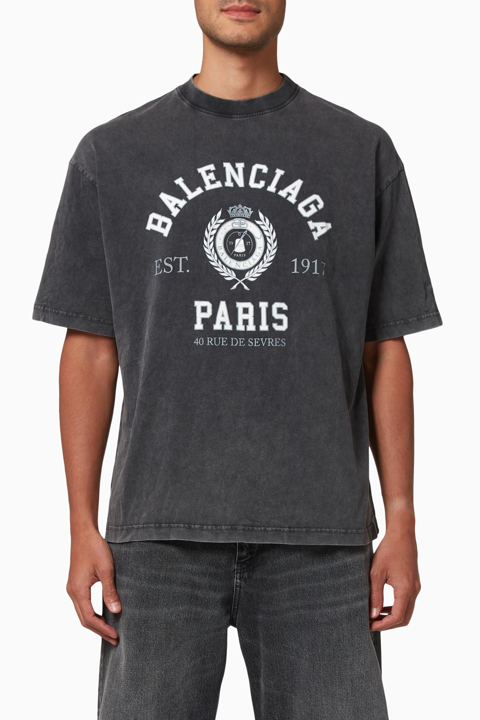 Balenciaga est 1917 t shirt sales