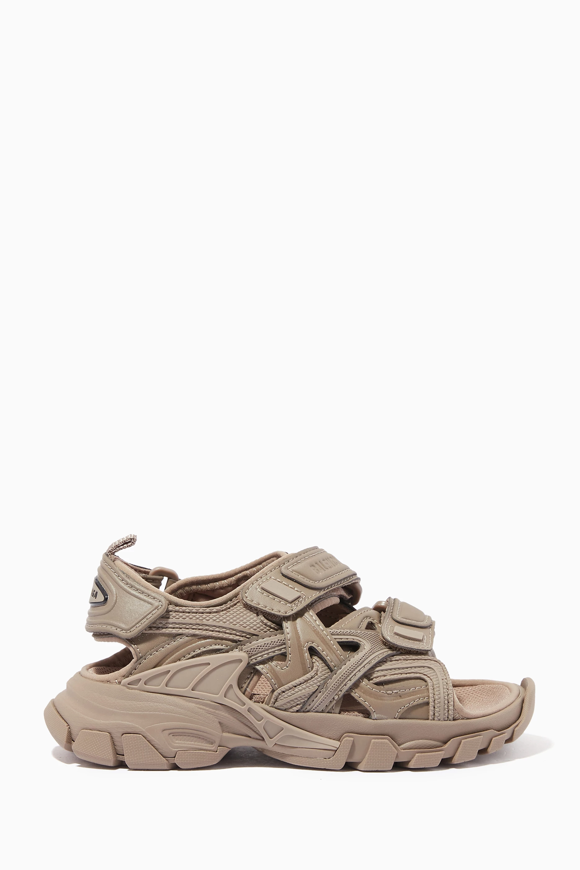Balenciaga track sandals on feet 2025