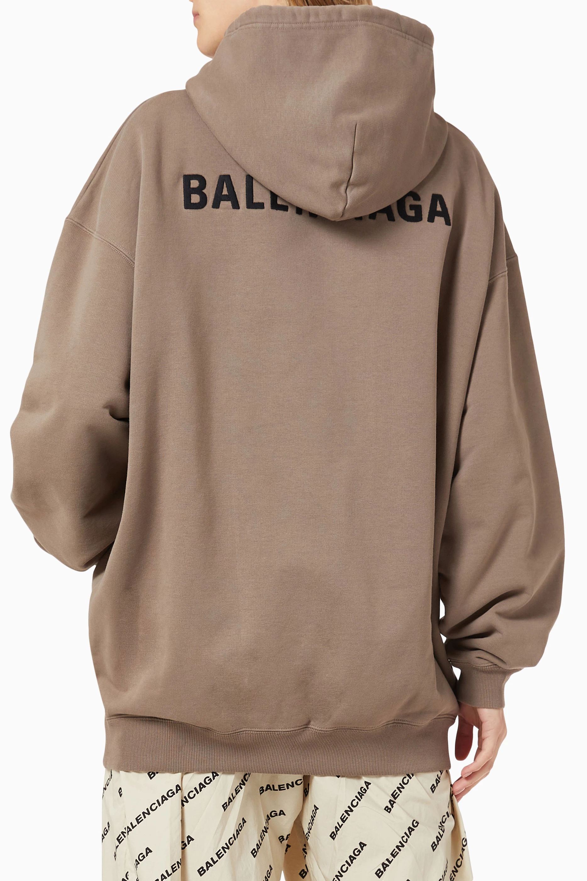 Balenciaga hoodie discount womens brown