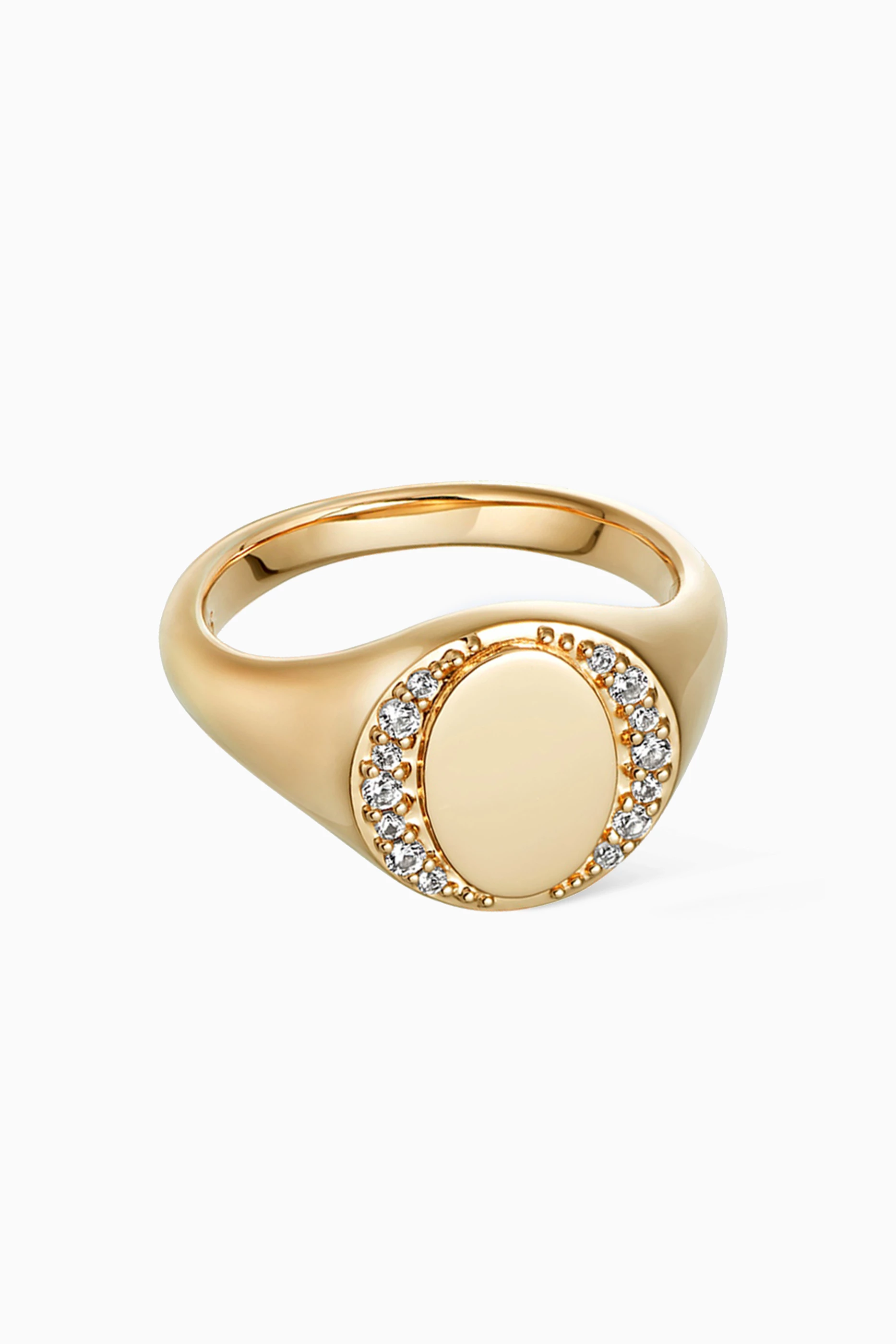 Buy Astley Clarke Gold Biography Sapphire Signet Ring in 18kt Gold