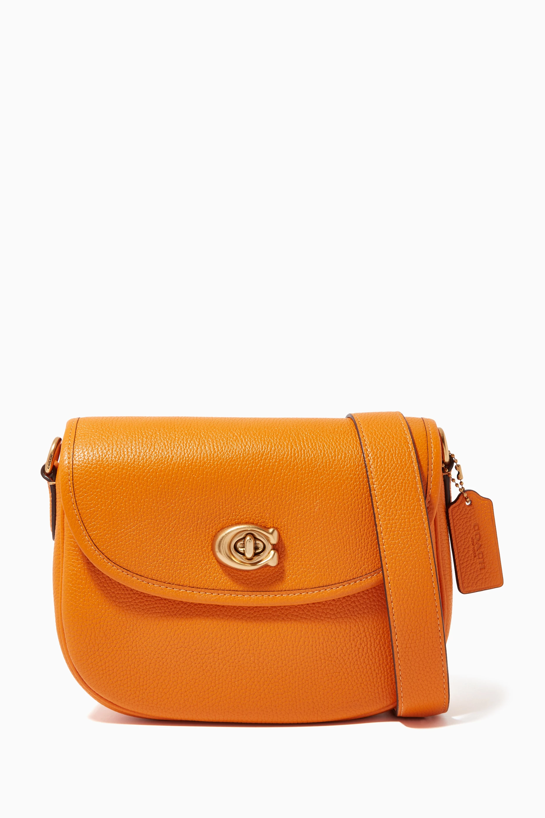 Orange crossbody 2025 handbag