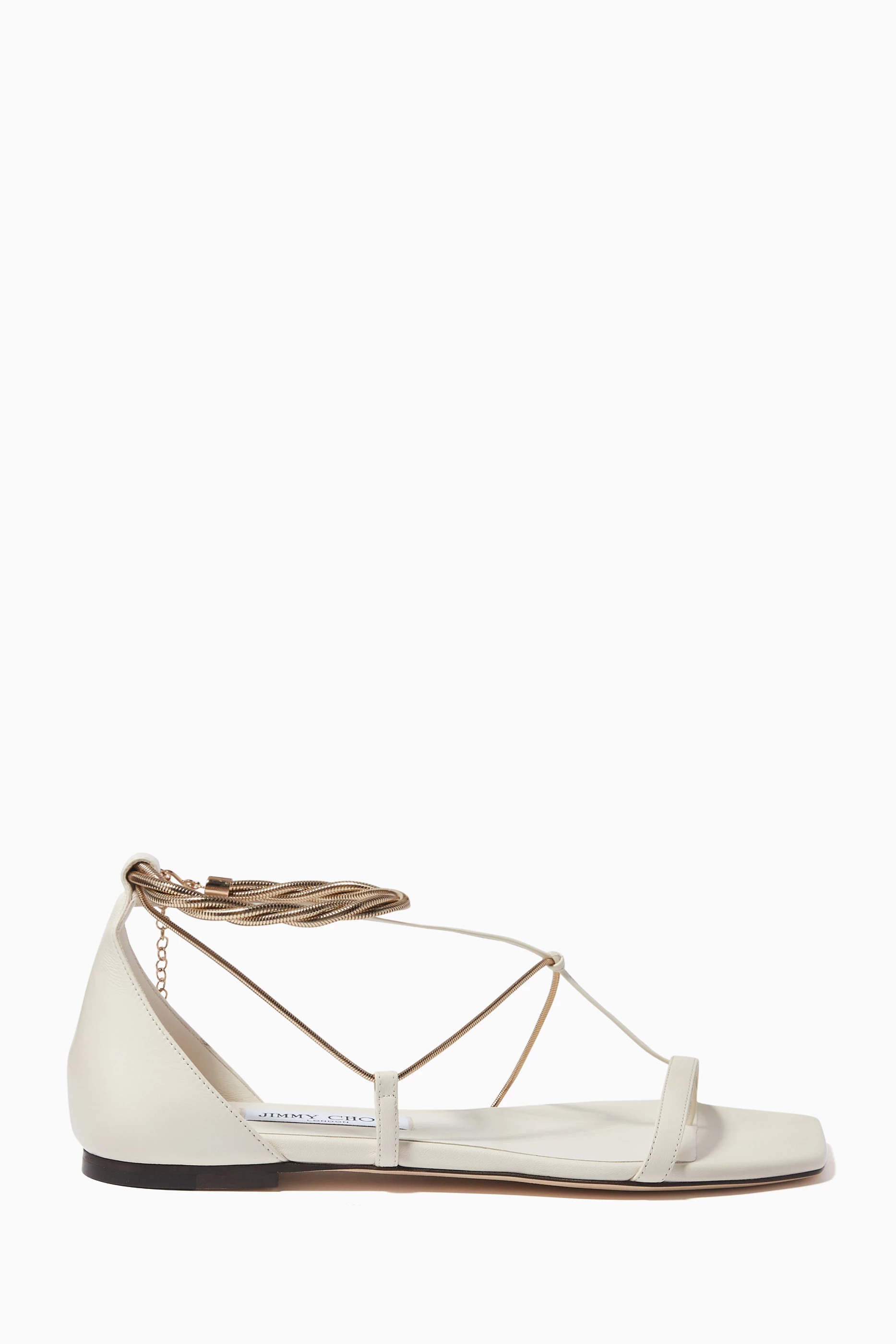 Buy Jimmy Choo Blue Oriana Flat Sandals in Nappa for Women in UAE