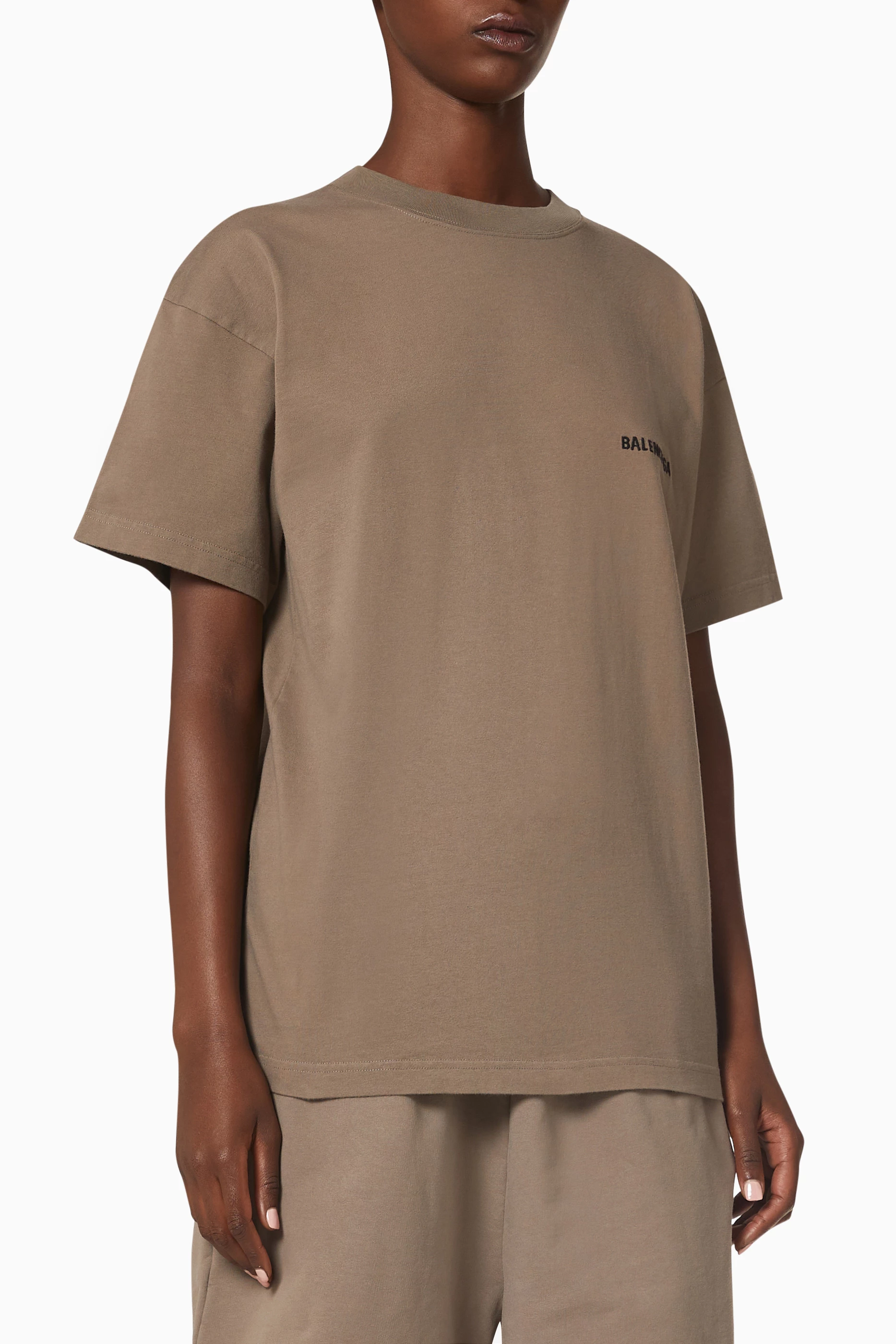 Balenciaga small logo t shirt hot sale