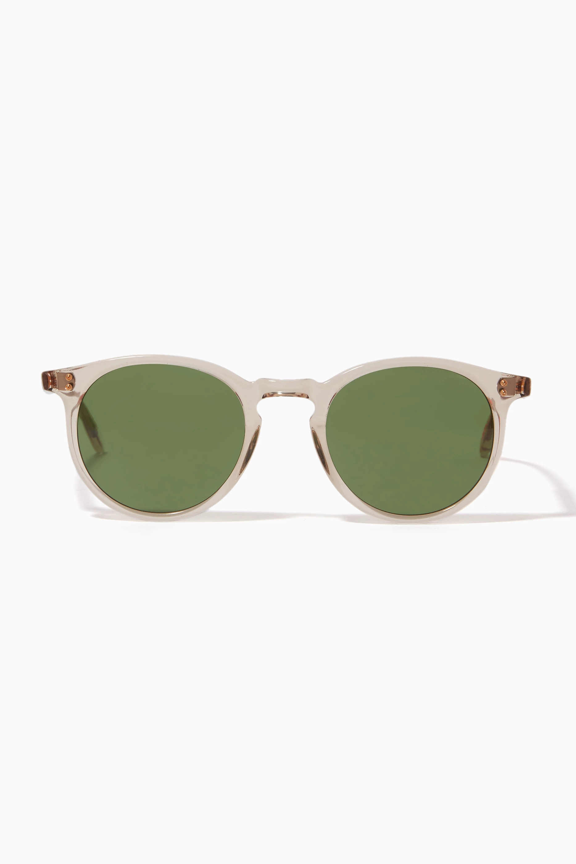 Buy Garrett Leight Colourless Carlton Sunglasses in Bio based