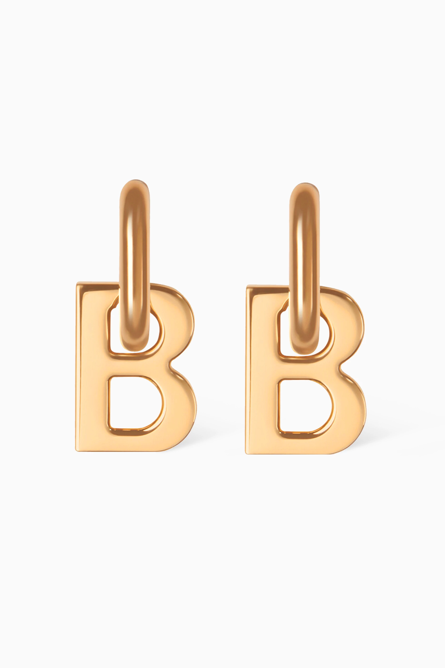 BALENCIAGA: B Chain XS earrings in brass - Gold  Balenciaga jewel  655286TZ99G online at