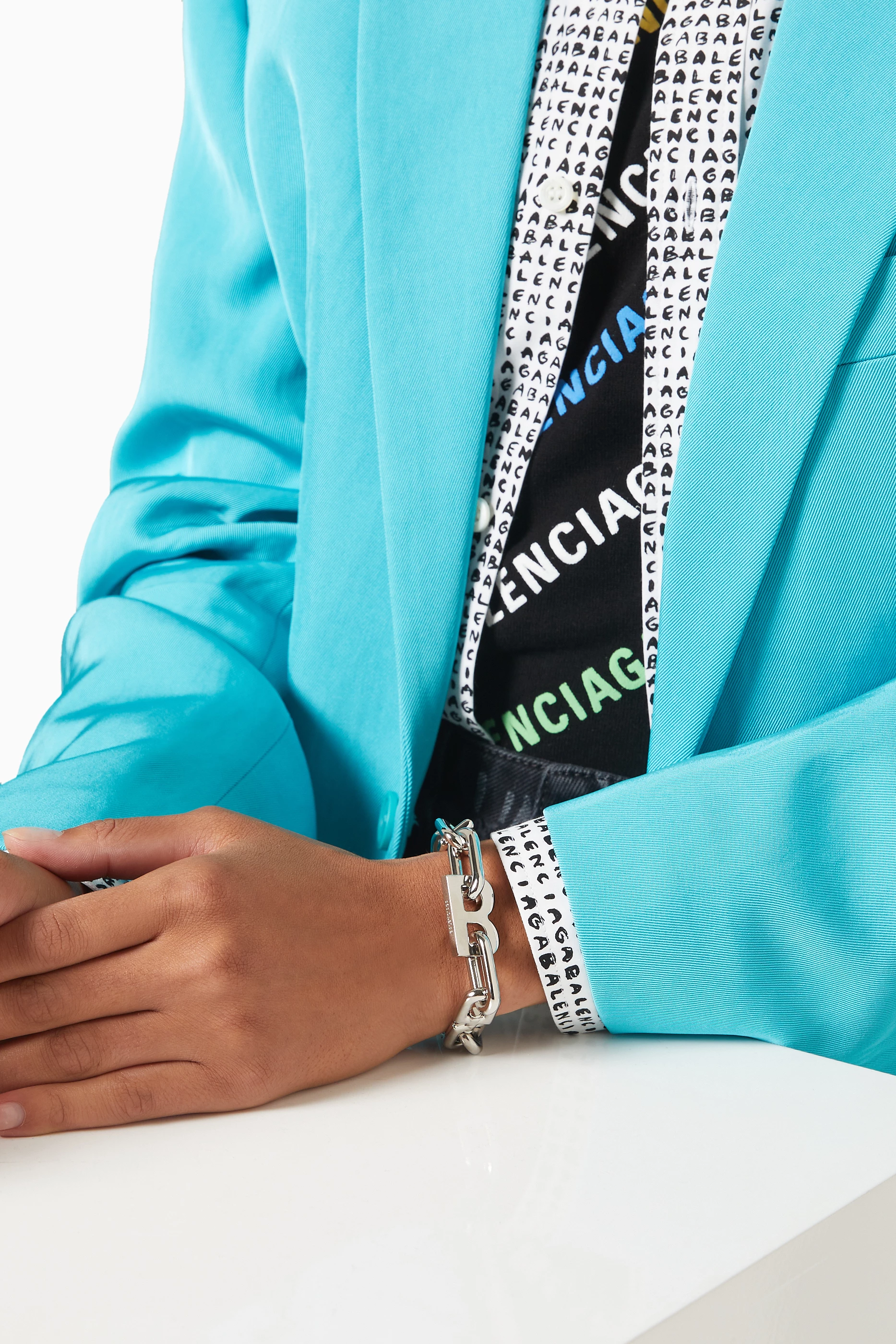 Balenciaga b store chain bracelet