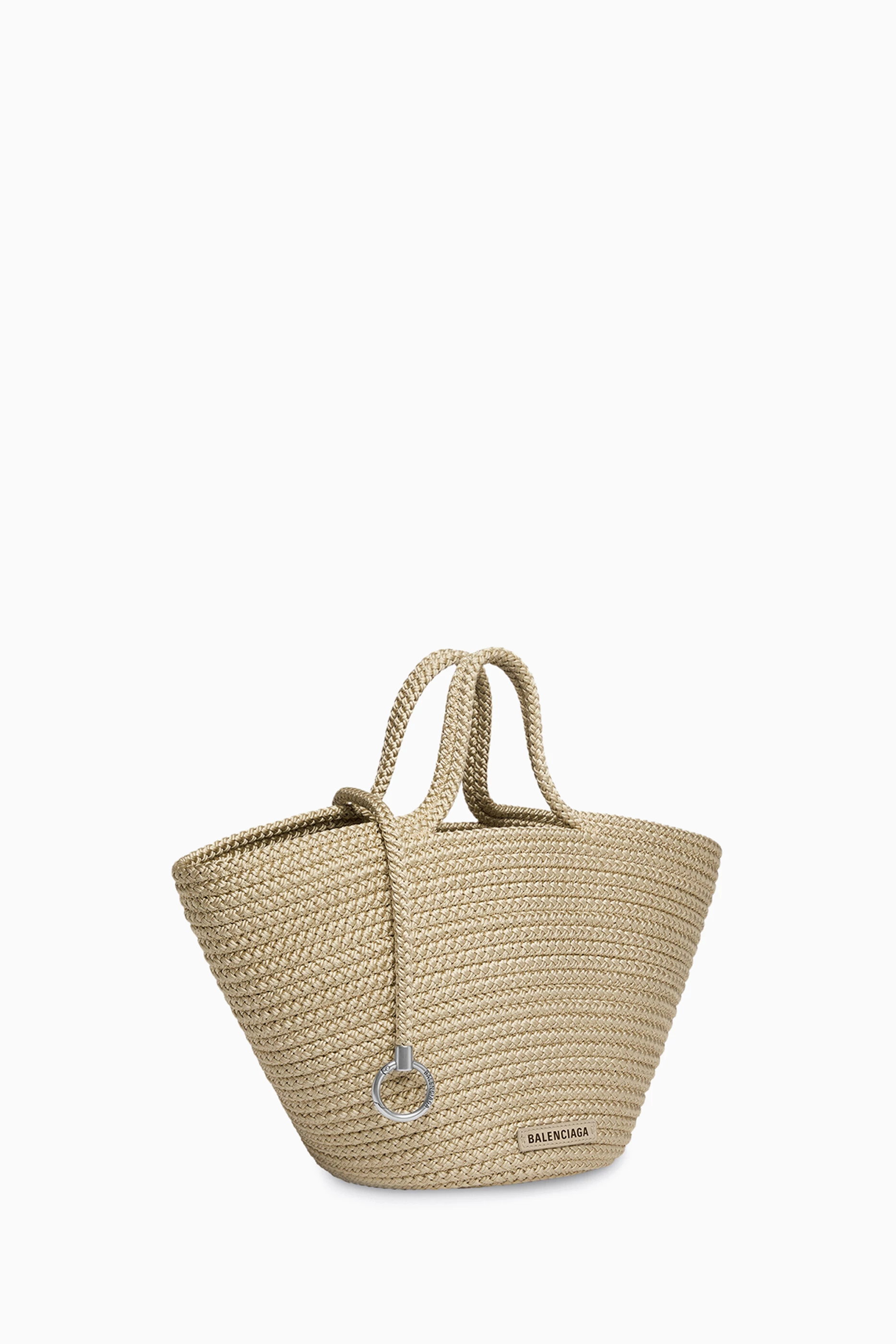 Buy Balenciaga Neutral Ibiza Medium Basket Bag in Cord for Women