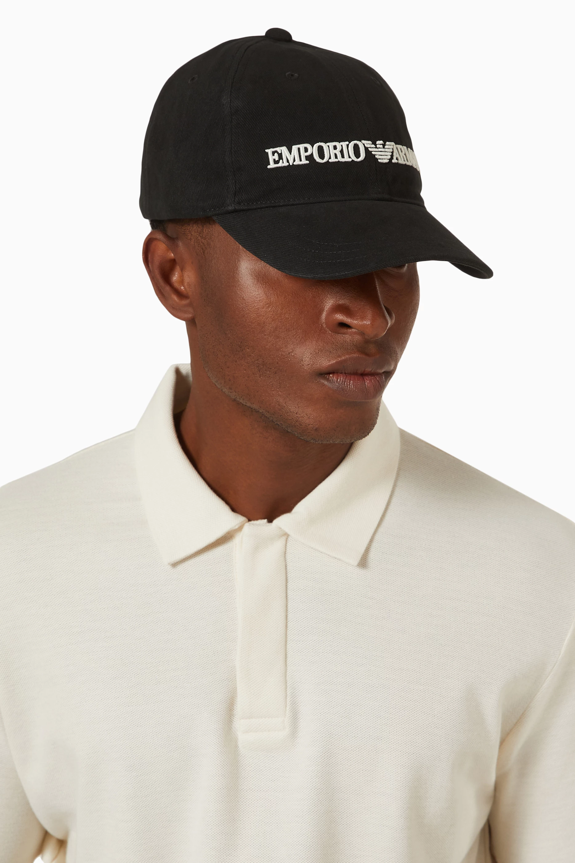 Black armani on sale hat