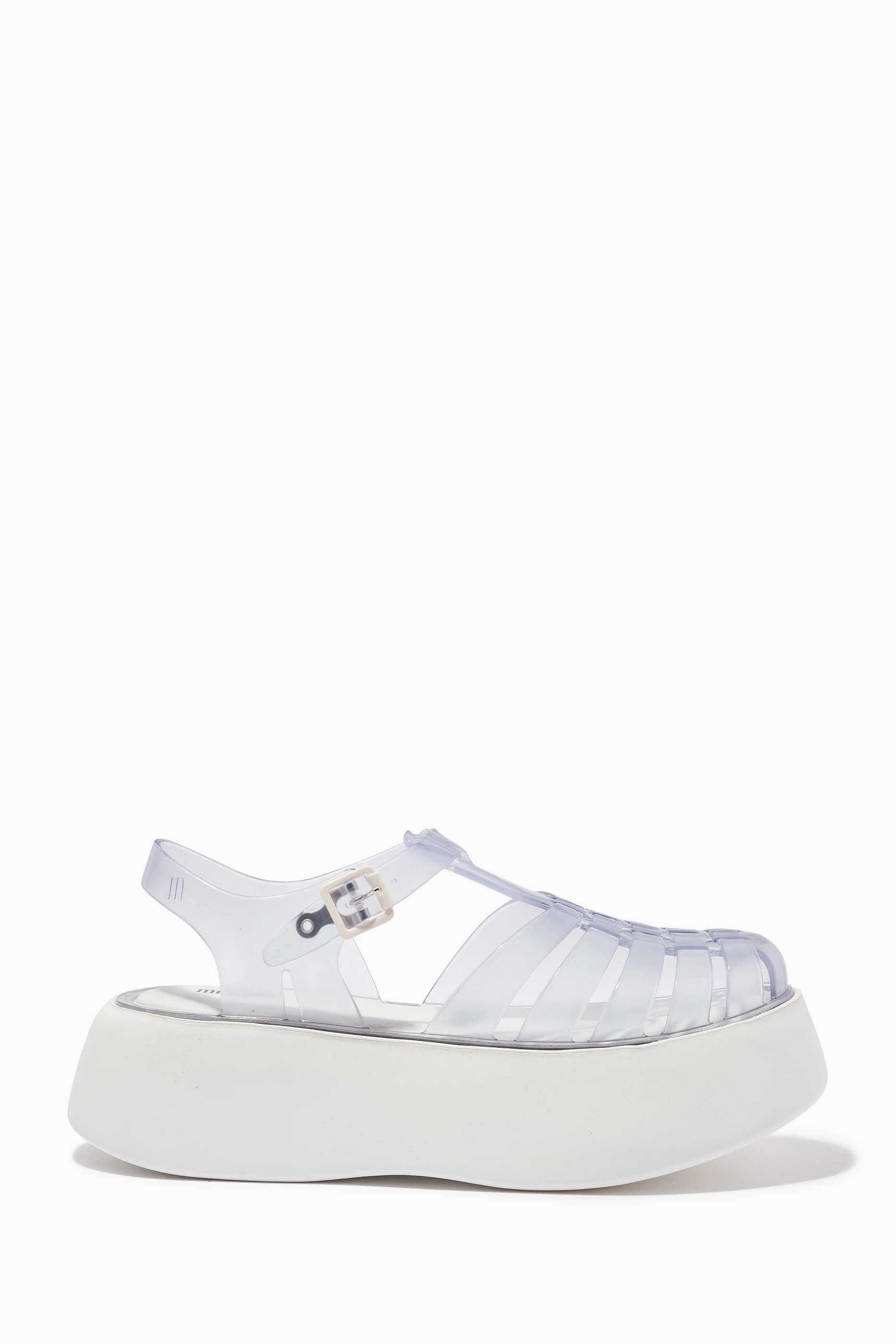 Clear platform jelly shoes 2025
