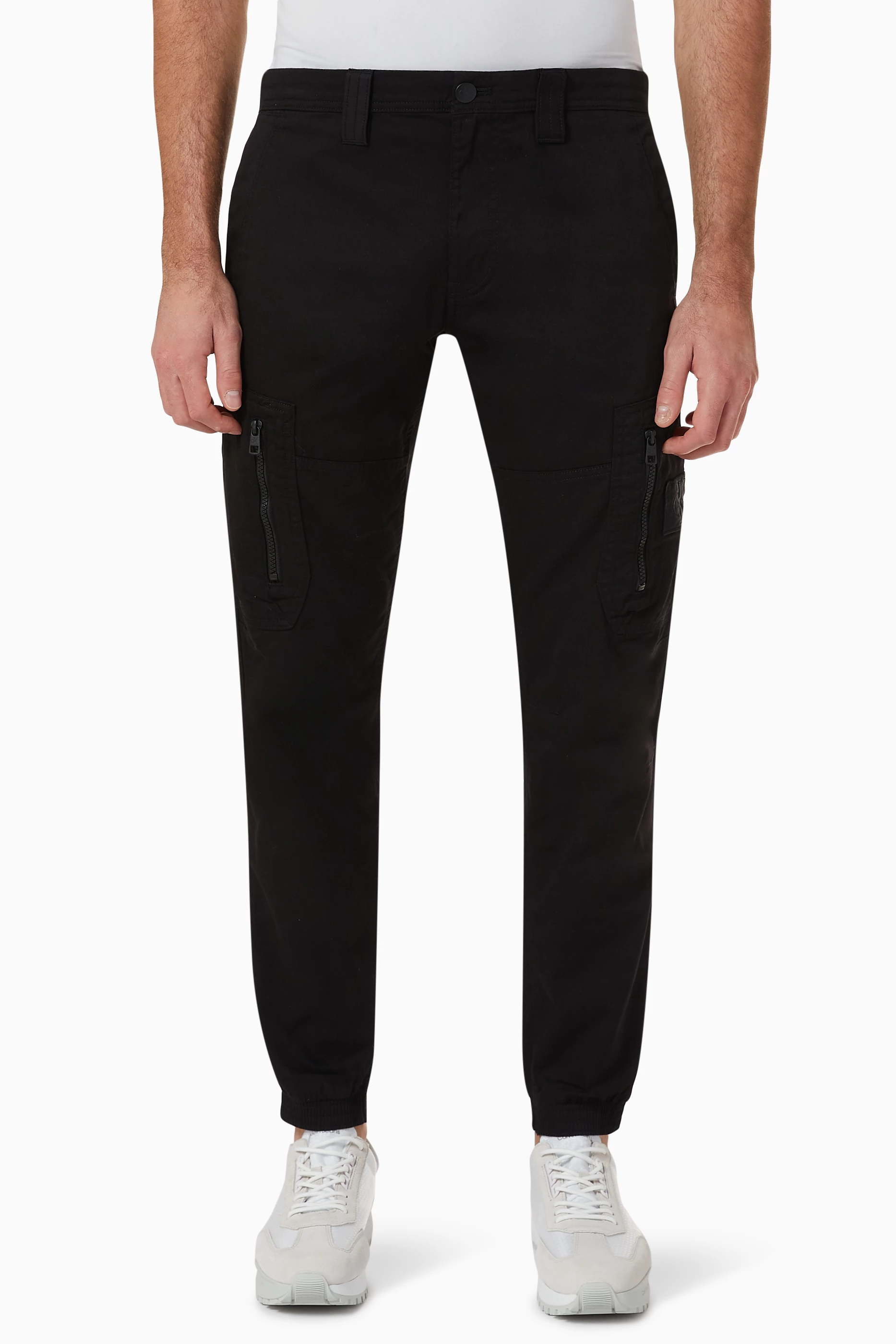 Buy Calvin Klein Jeans Black Skinny Cargo Pants in Denim for Men