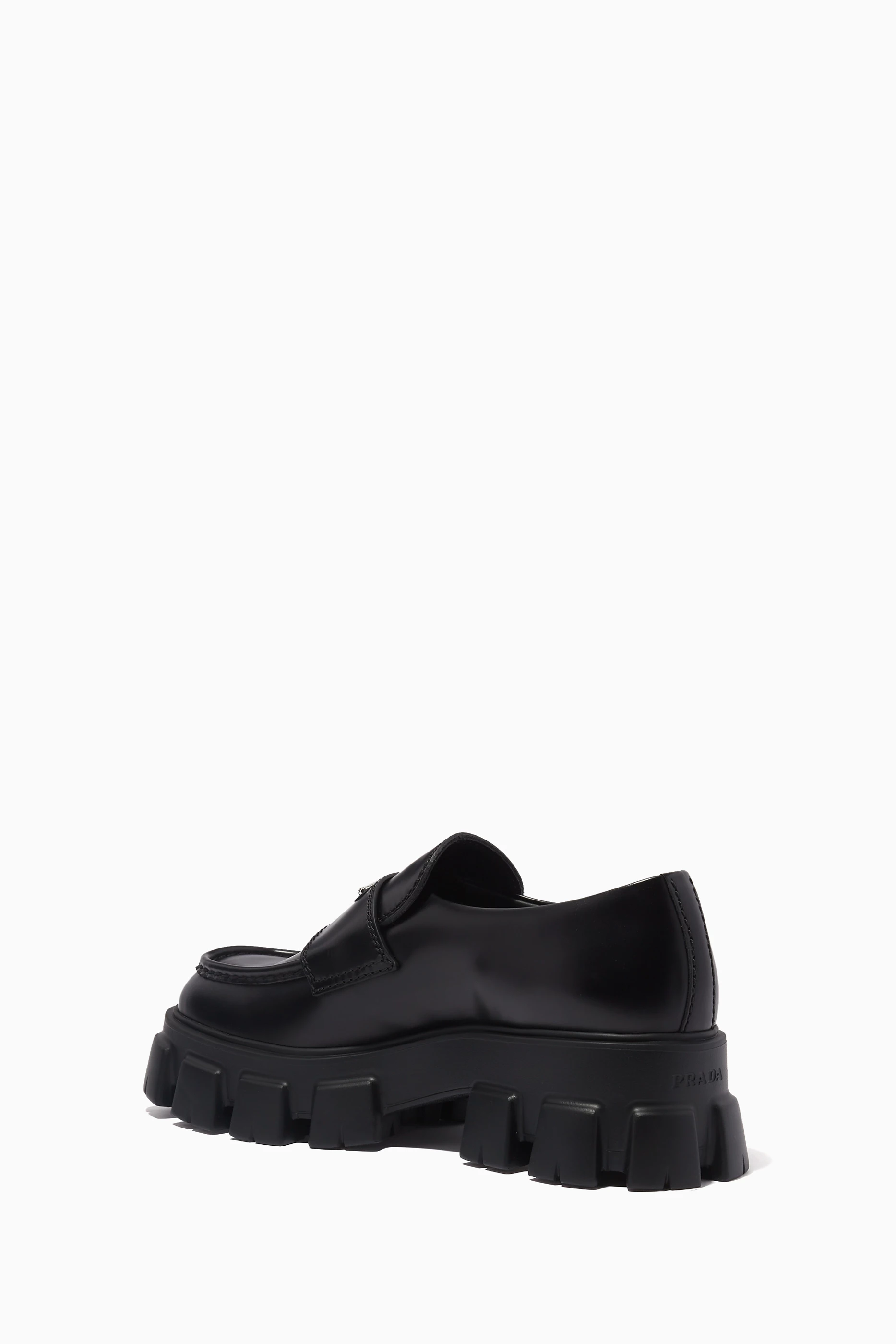 Prada outlet chunky loafers