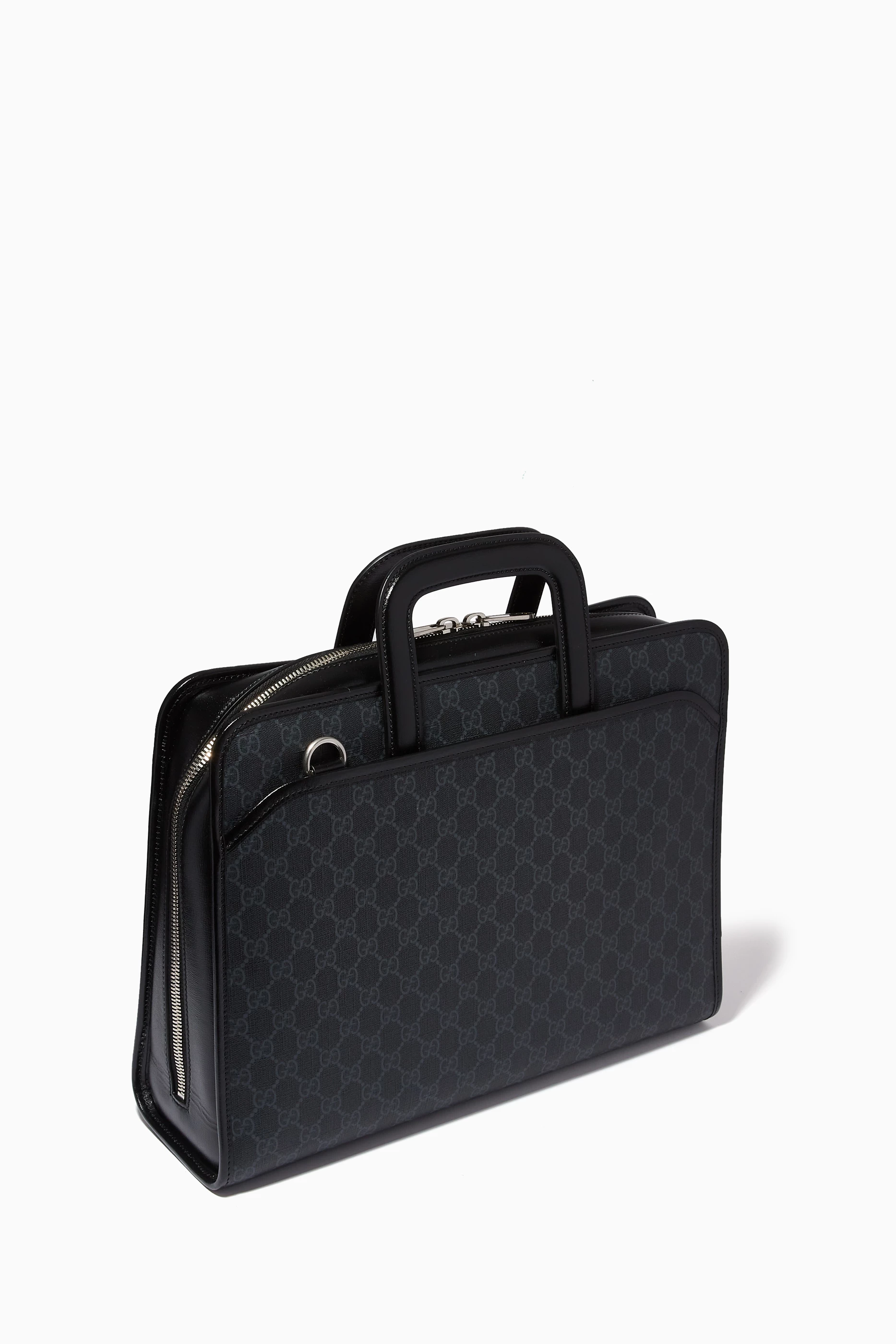 Buy Gucci Black Briefcase in GG Supreme Canvas for MEN in UAE