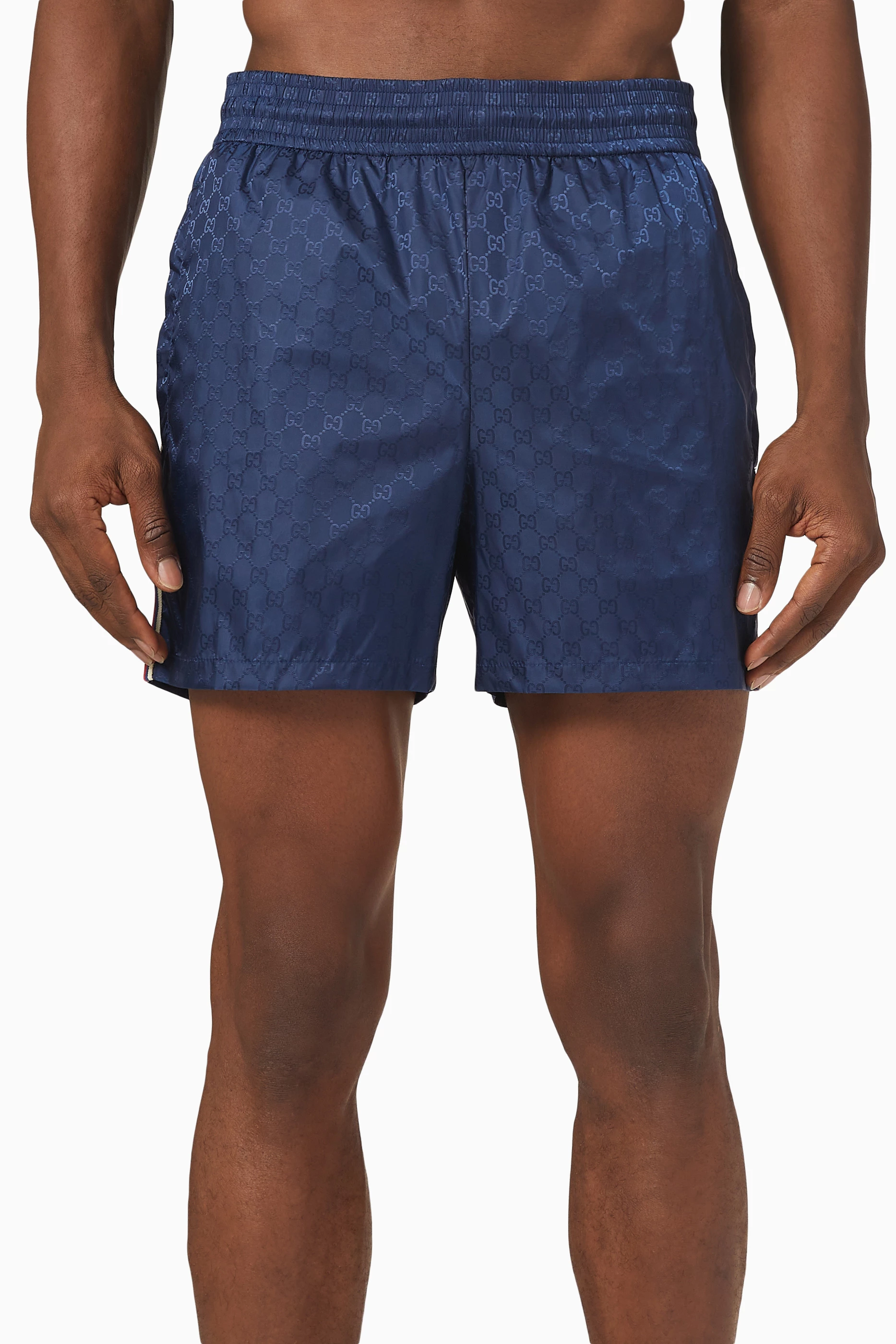 Printed Nylon Swim Shorts - Luxury Blue