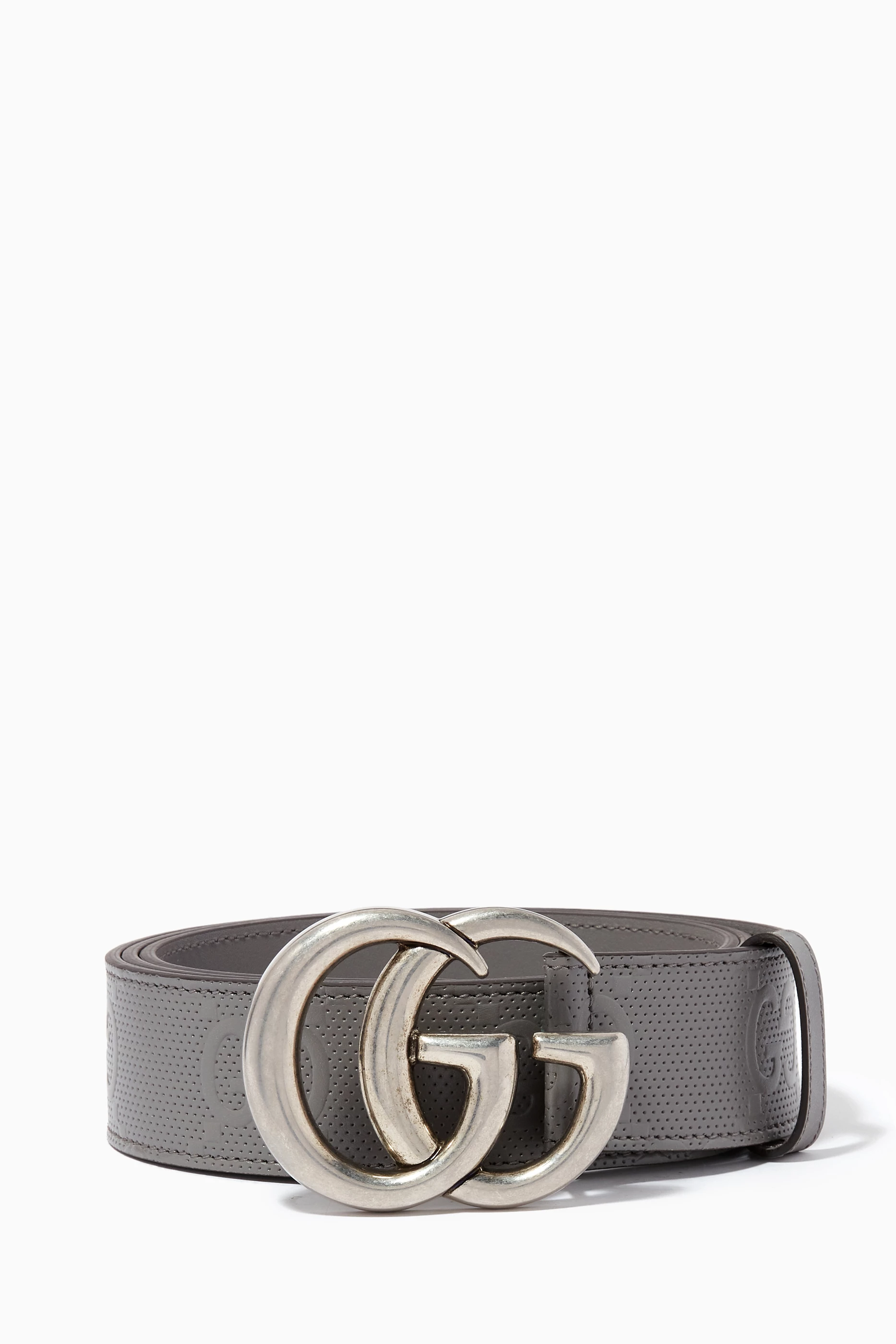 Silver g gucci belt sales