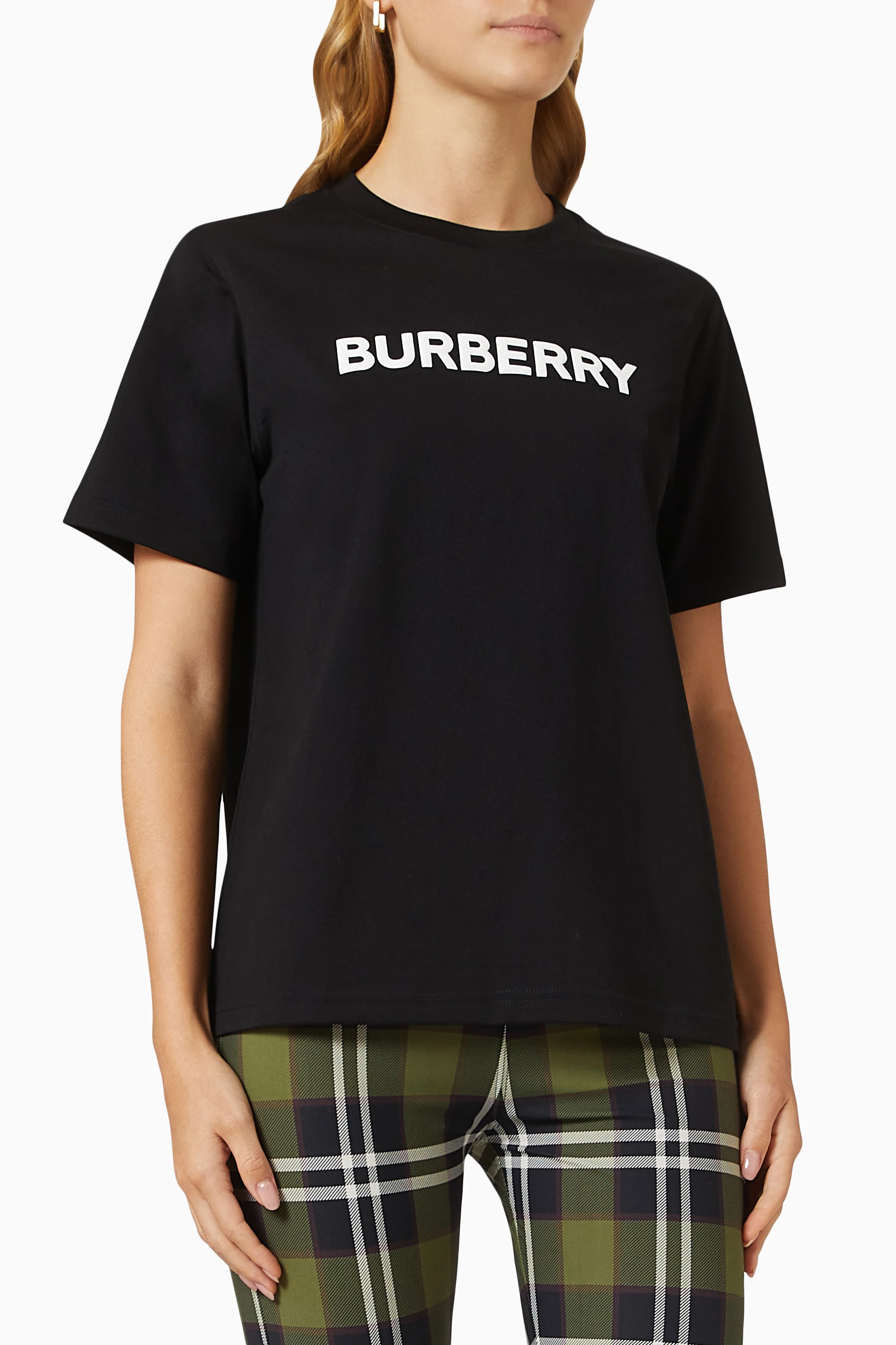 Burberry logo-print shop jersey t-shirt