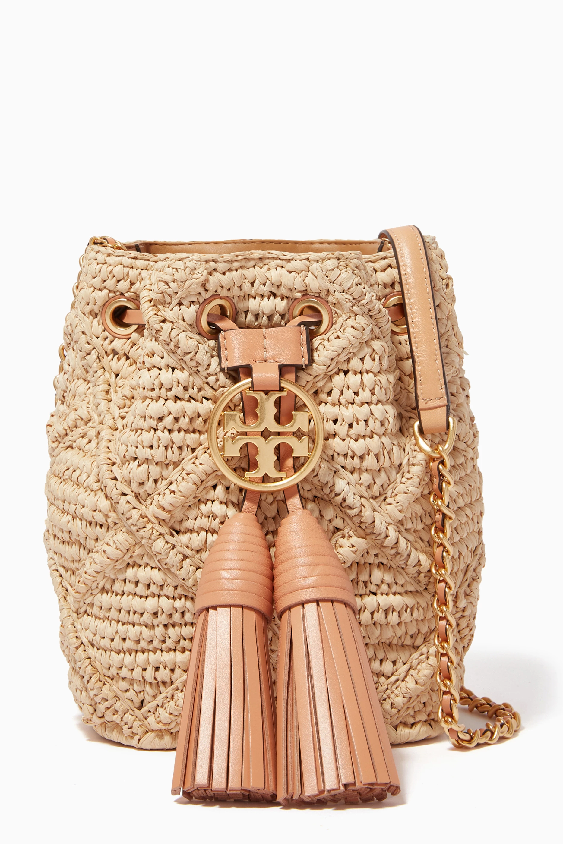 Tory Burch Soft Fleming Mini Bucket Bag, Women's Fashion, Bags