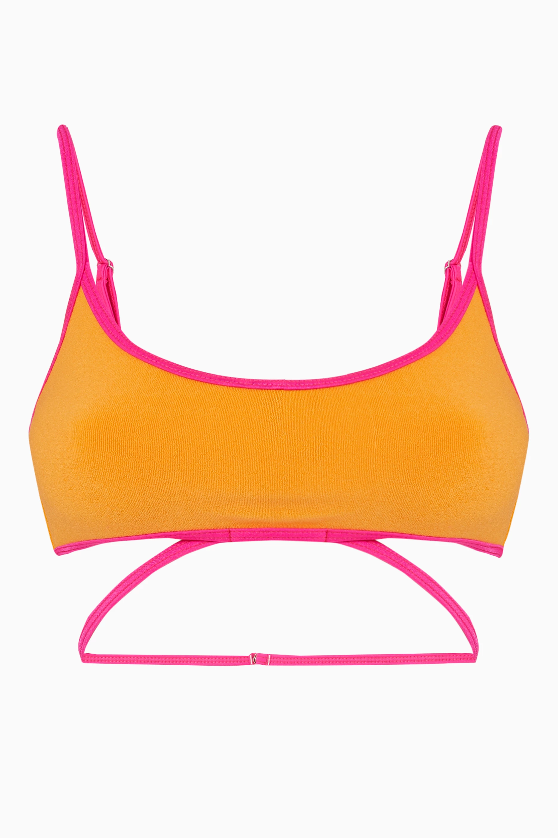 Waco Terry Bralette Bikini Top - Sundown