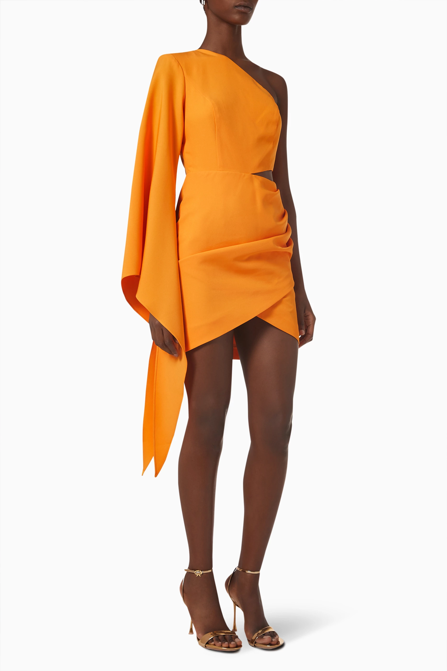 Orange one shoulder discount