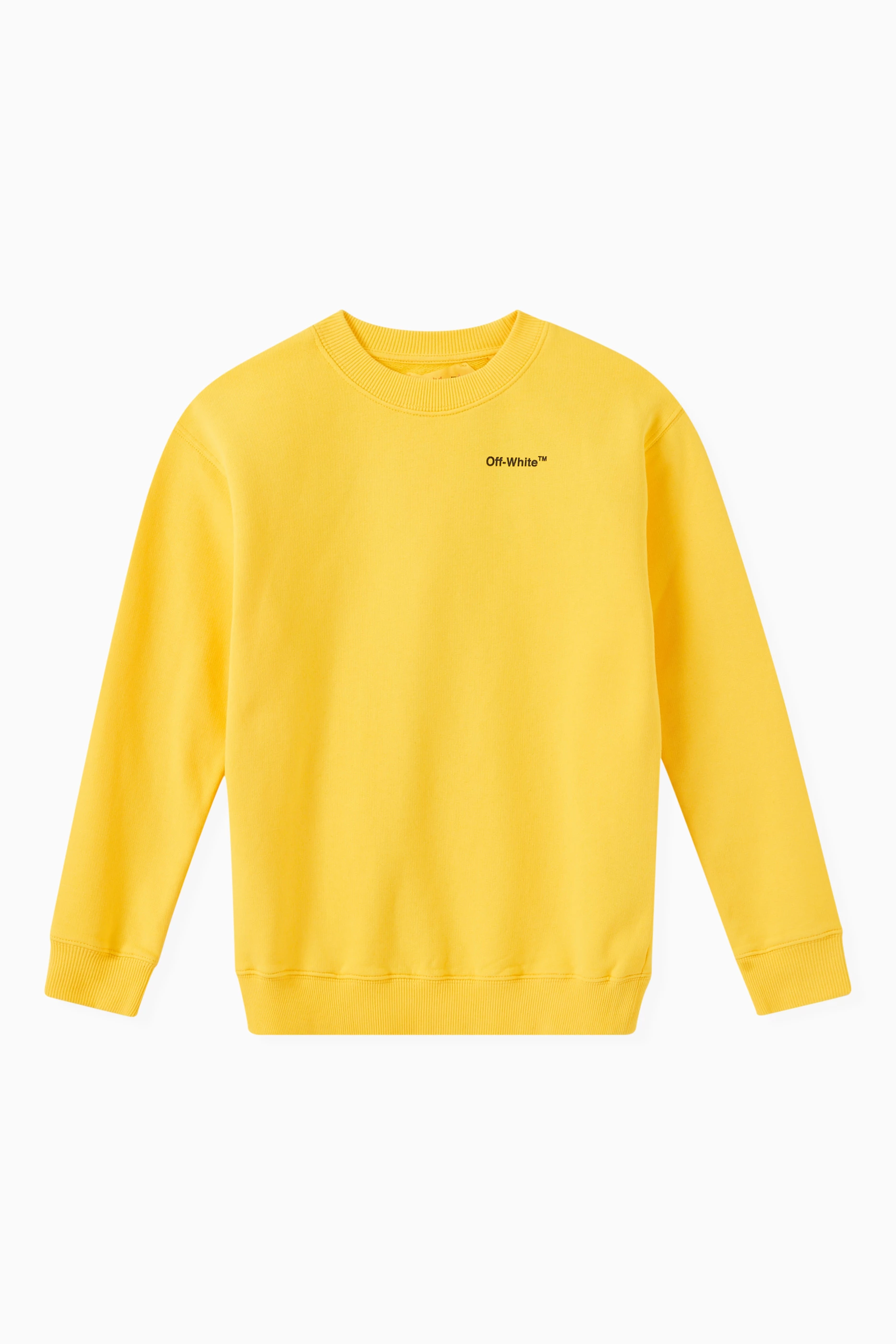 Off white yellow sweatshirt discount