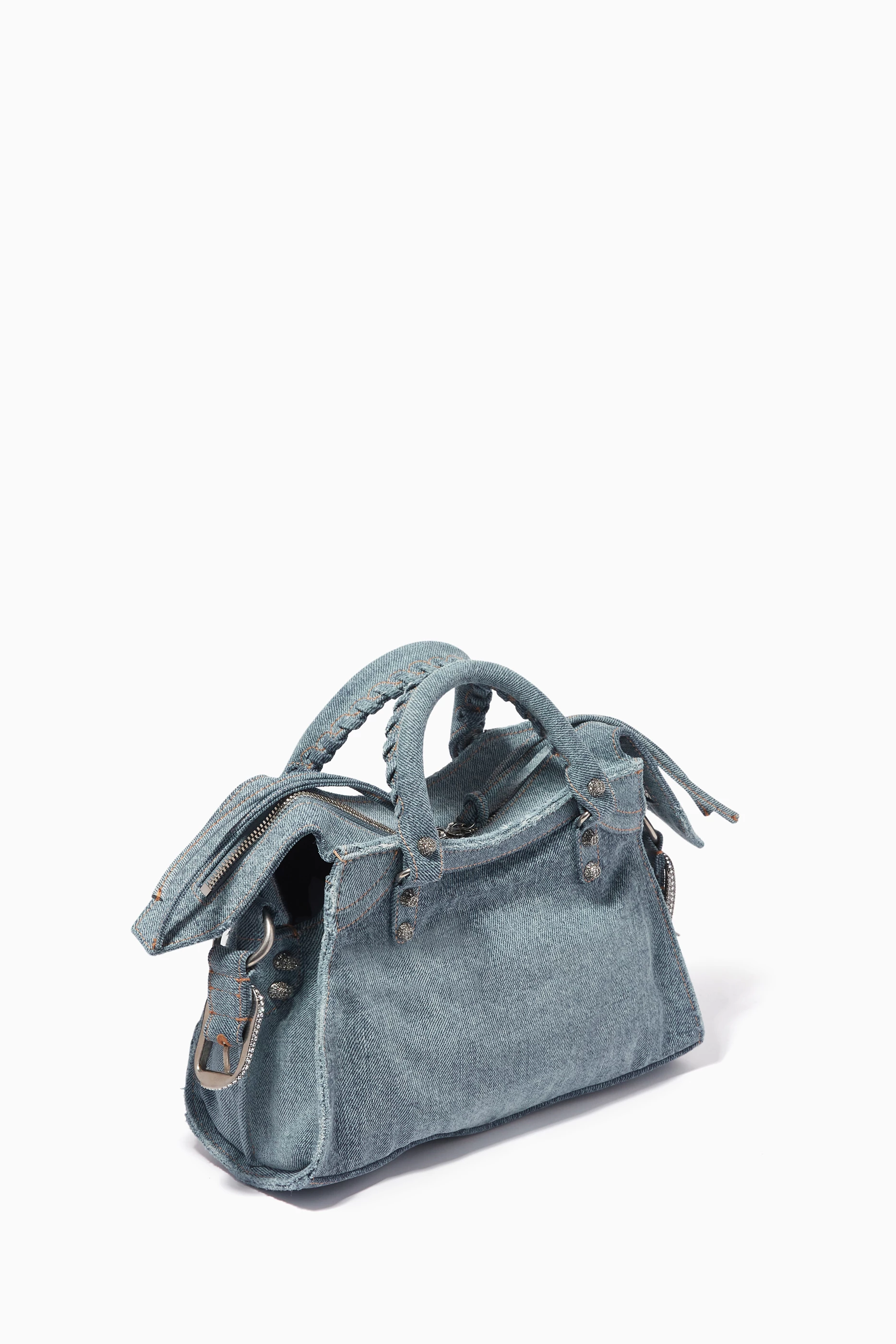 Balenciaga denim bag price store