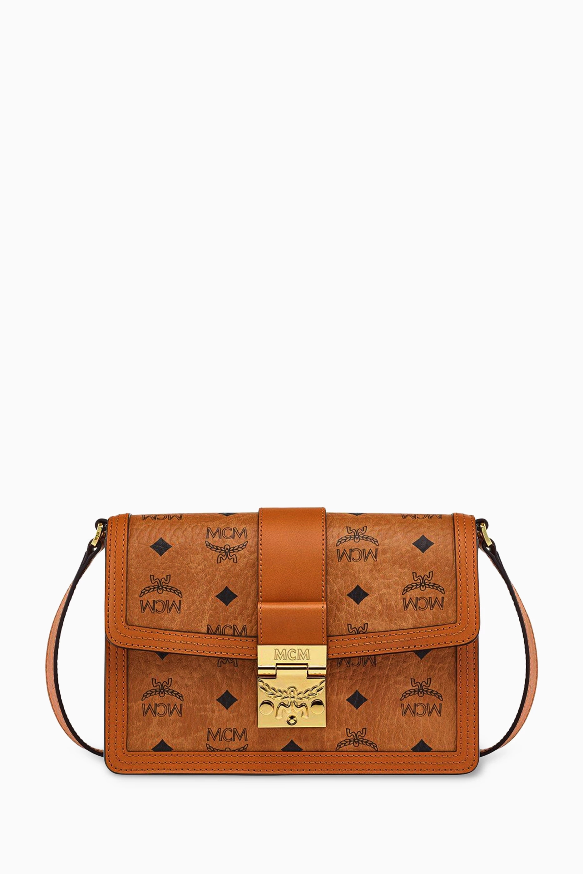 Orange top mcm bag