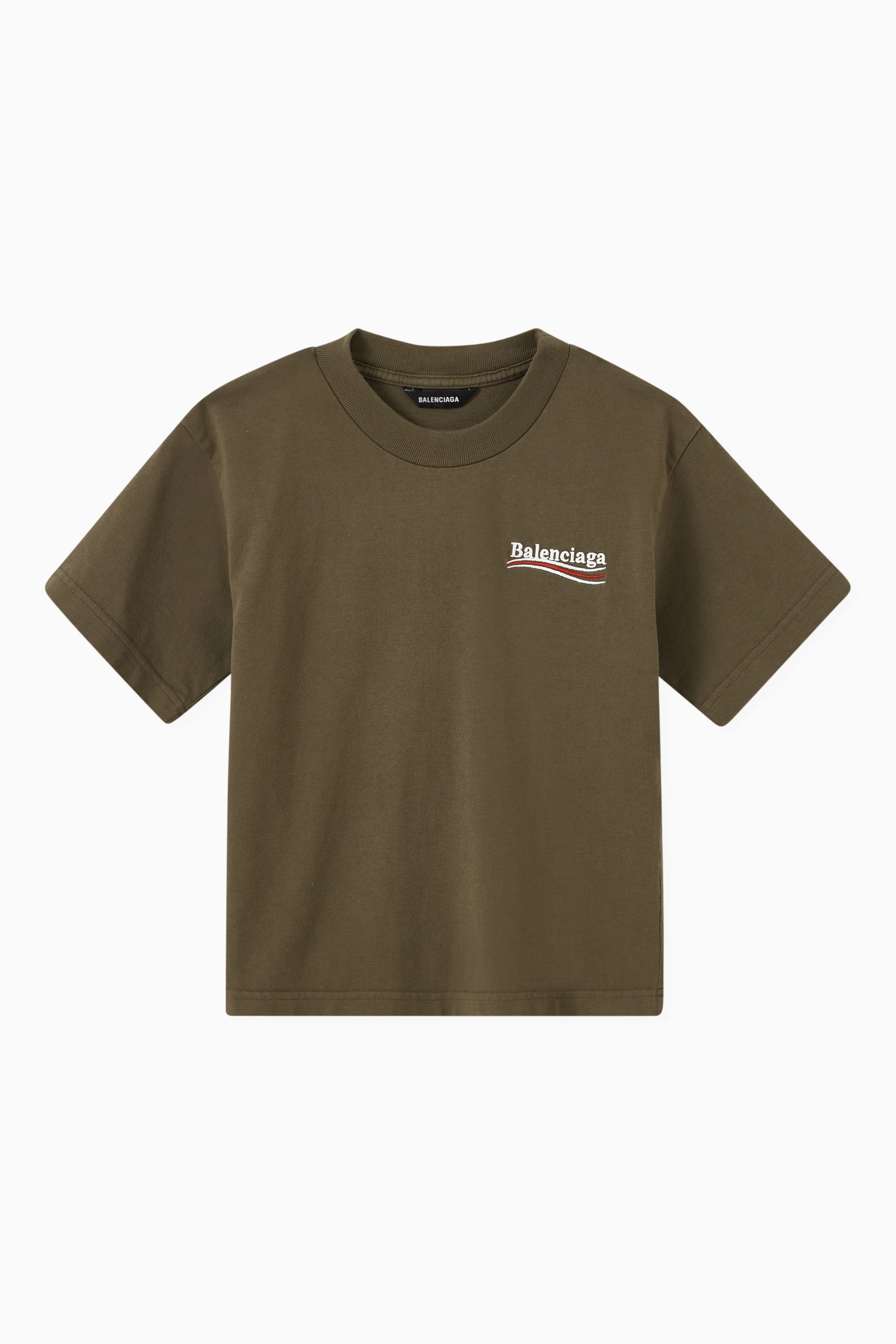 Balenciaga t shirt olive cheap