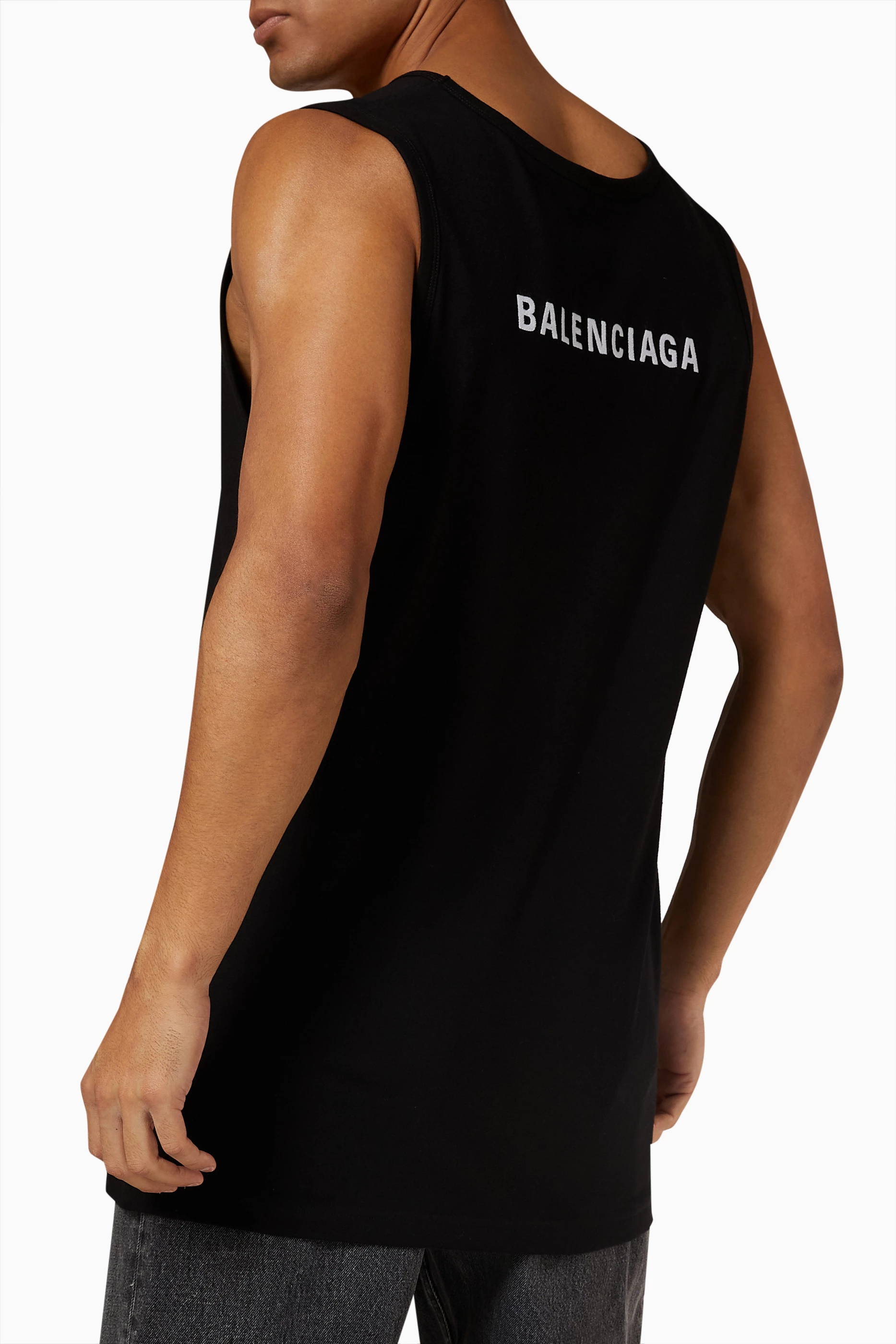 Balenciaga logo tank sale