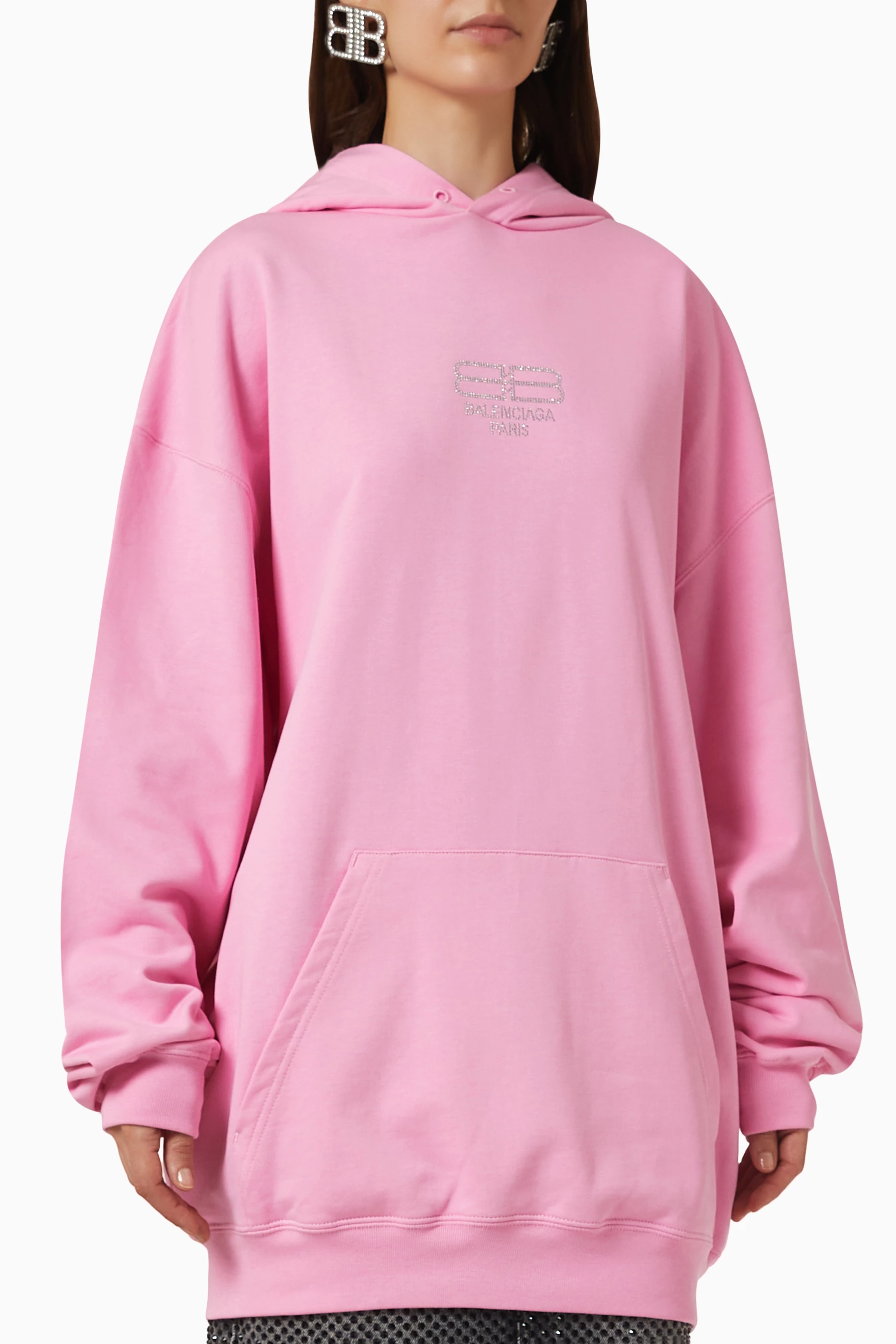 Balenciaga hoodie womens pink shop