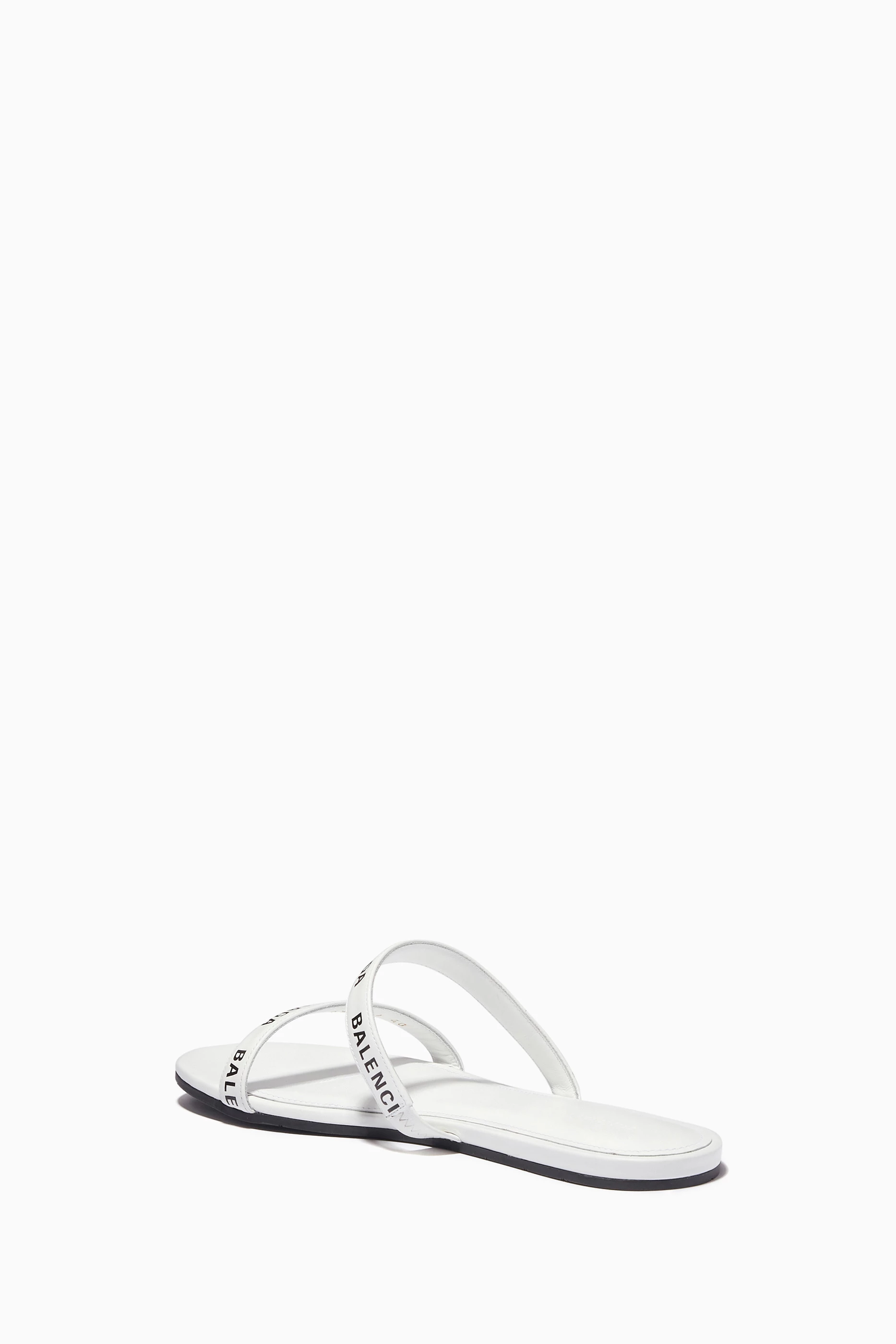 Balenciaga round sale flat sandals