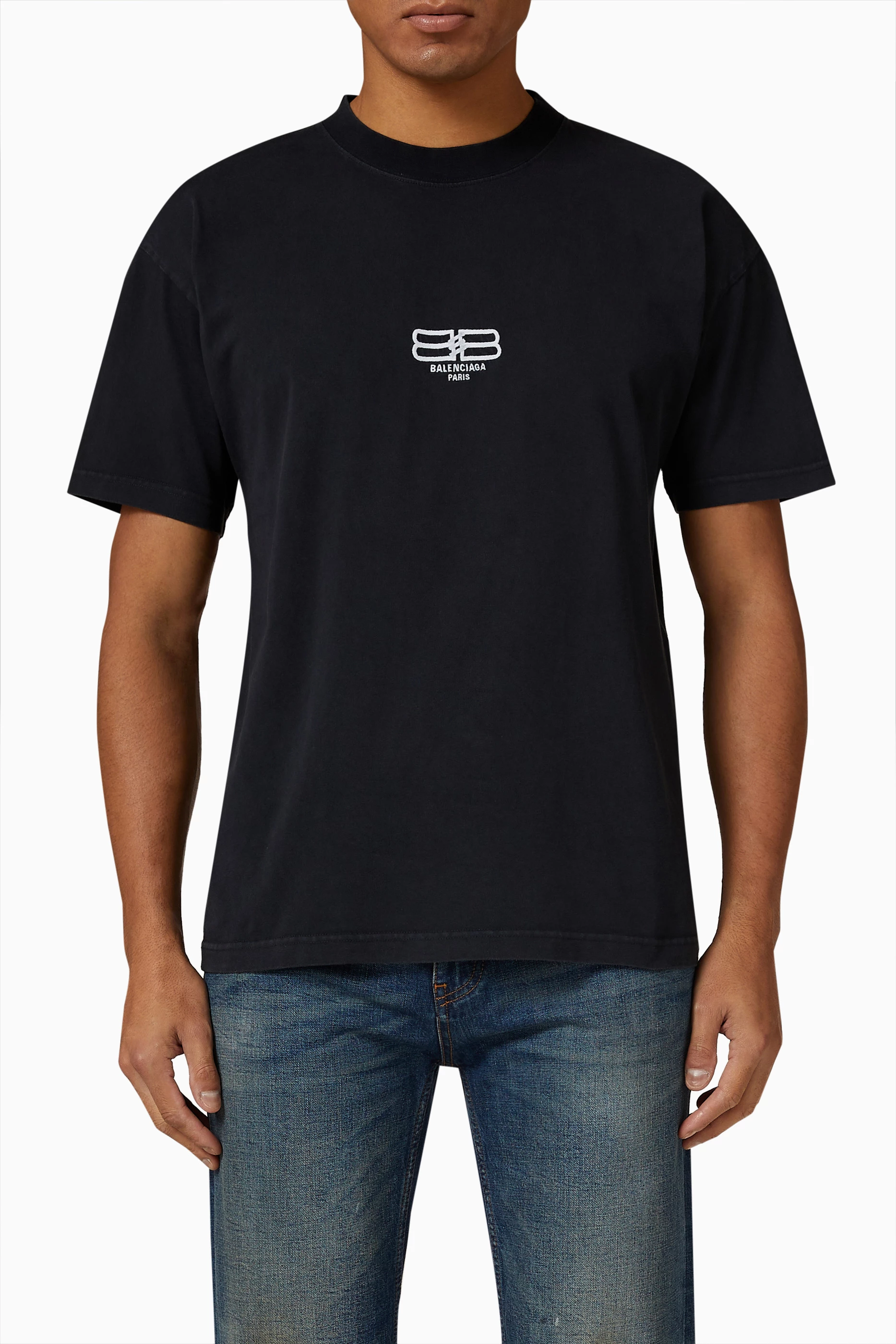 Balenciaga bb logo tee discount