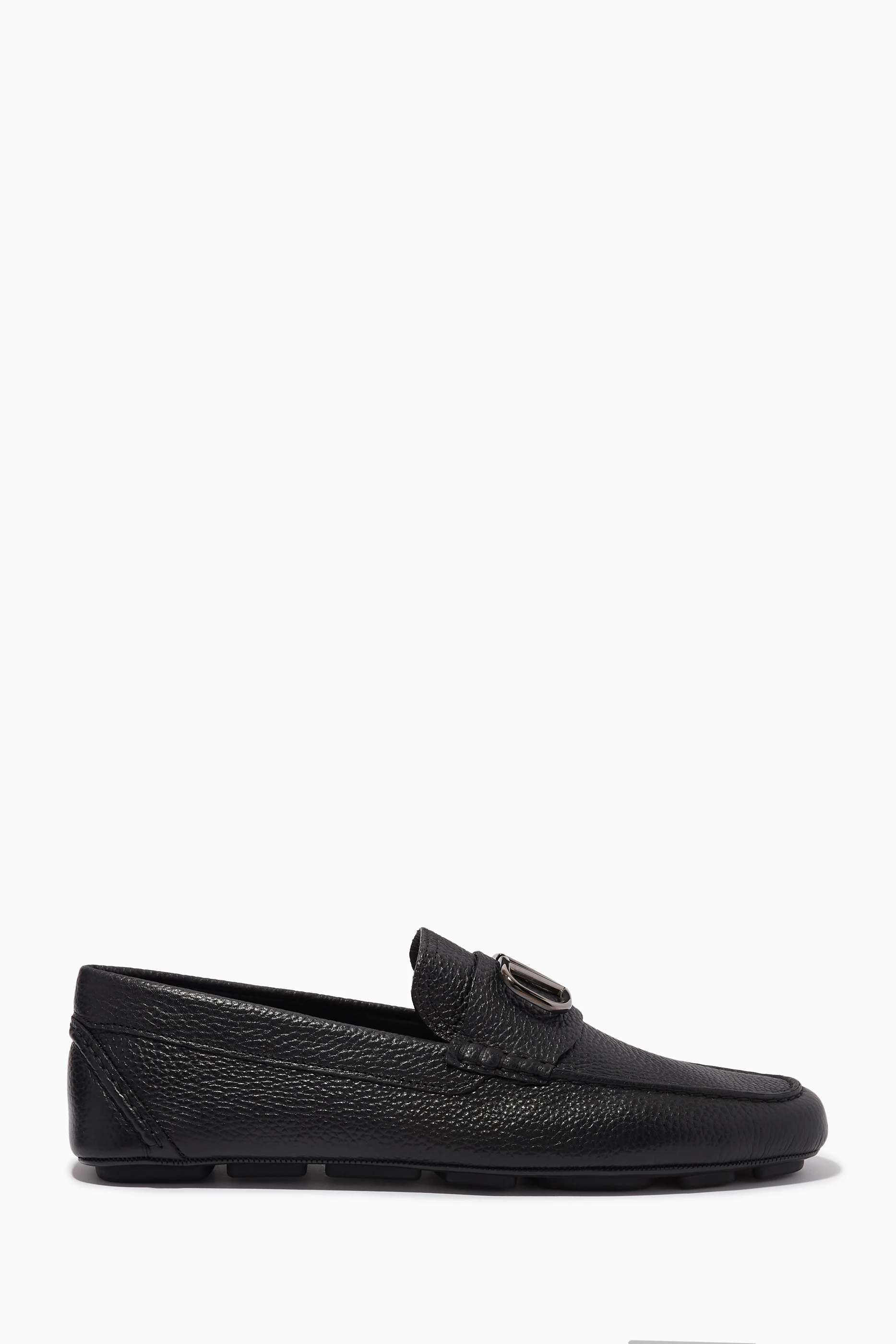 Mens black leather driving shoes 2025