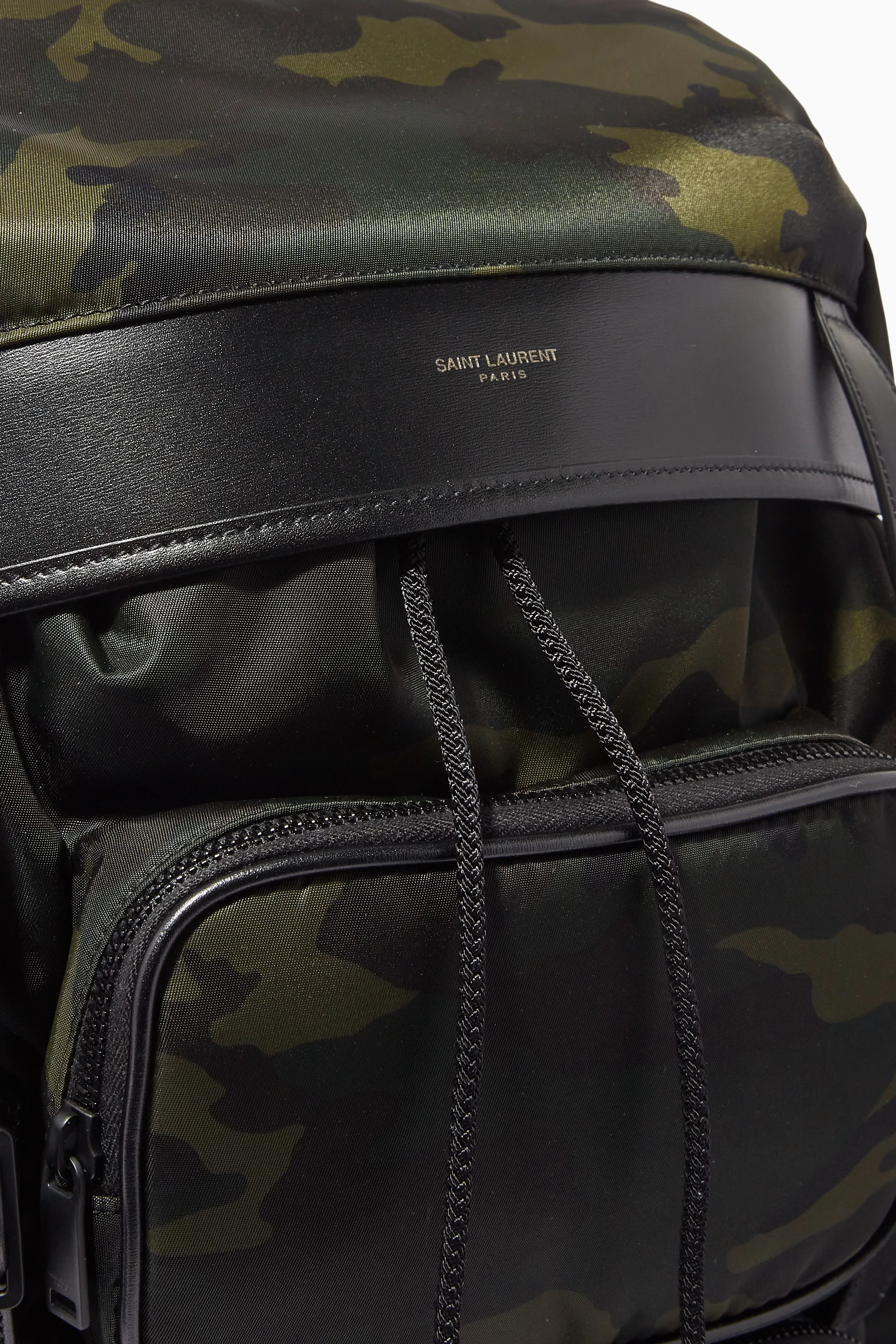 CITY MULTIPOCKET BACKPACK IN CANVAS, SMOOTH LEATHER AND NYLON