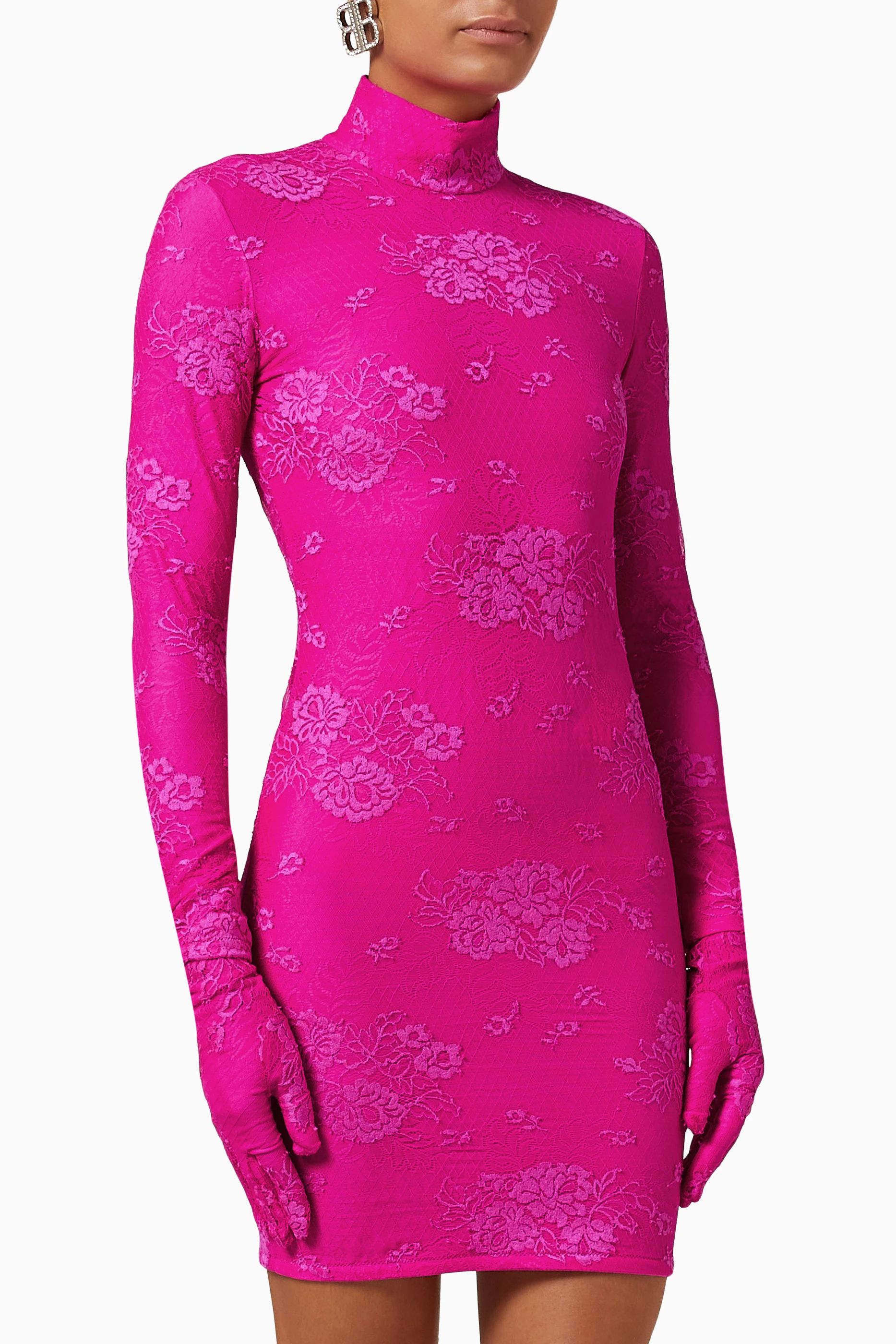 Balenciaga turtleneck dress discount